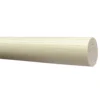 GoodHome Chalki Matt White Oak Effect Curtain Pole, (L)2.5m (Dia)28mm