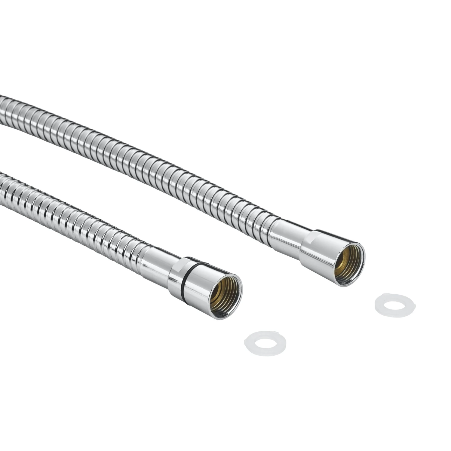 GoodHome Chrome Effect Brass & Polyvinyl Chloride (PVC) Shower Hose, (L)1.5m - Image 2