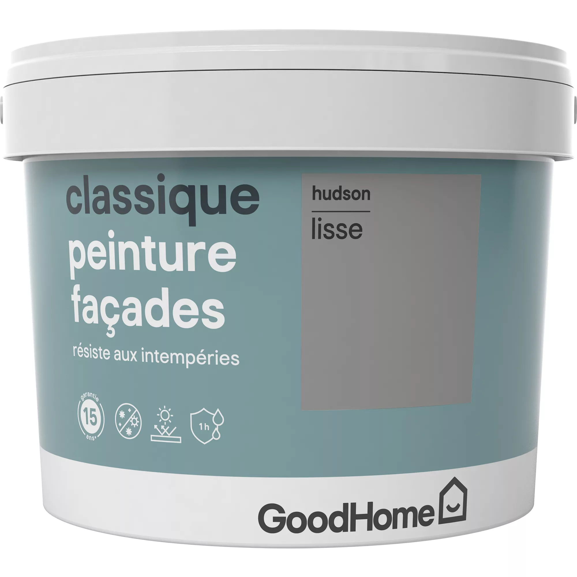 GoodHome Classic Hudson Smooth Matt Masonry Paint, 10L - Image 2