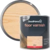 GoodHome Clear Gloss Floor Wood Varnish, 2.5L