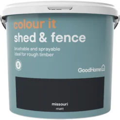 GoodHome Colour It Missouri Matt Fence & Shed Stain, 5L