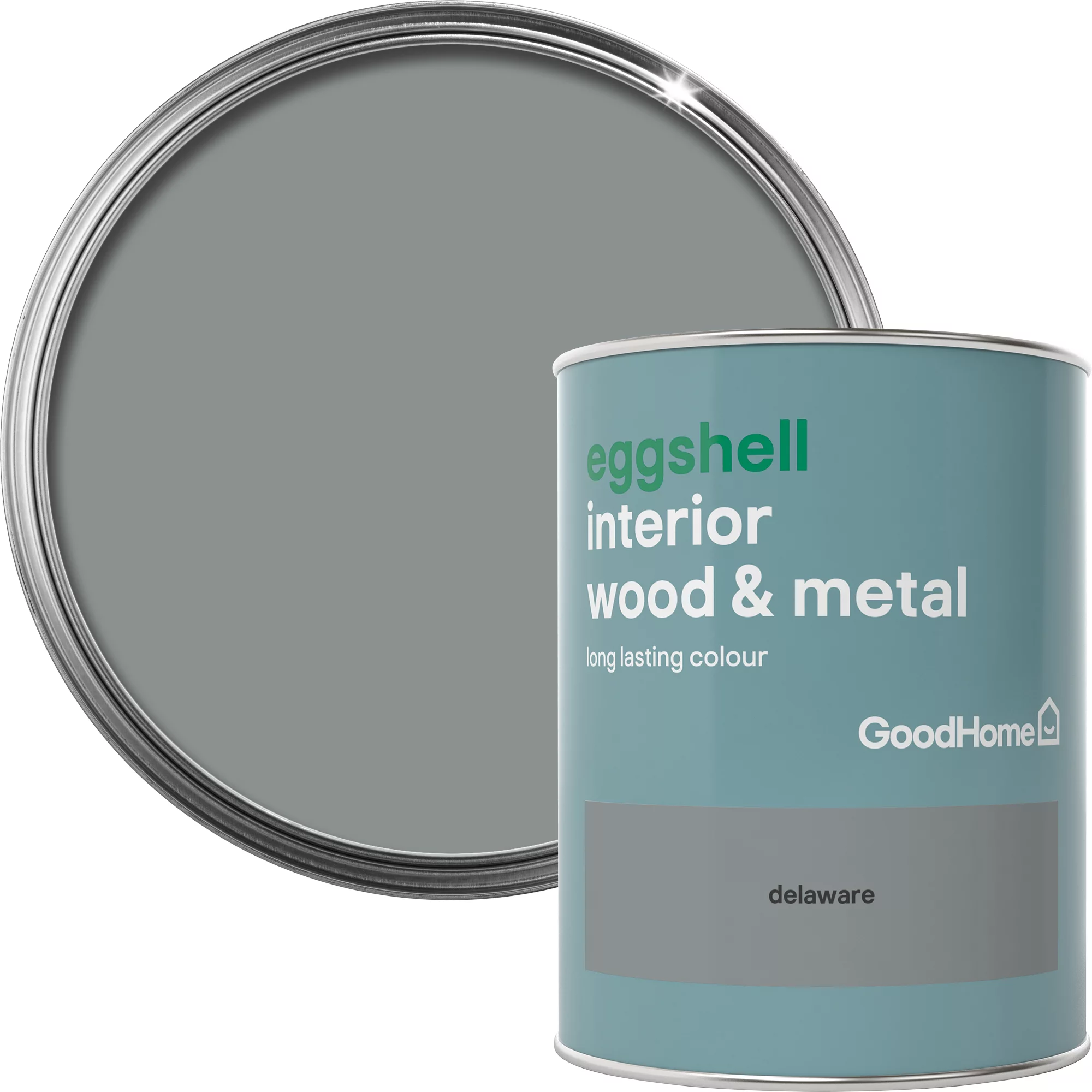 GoodHome Delaware Eggshell Metal & Wood Paint, 750ml