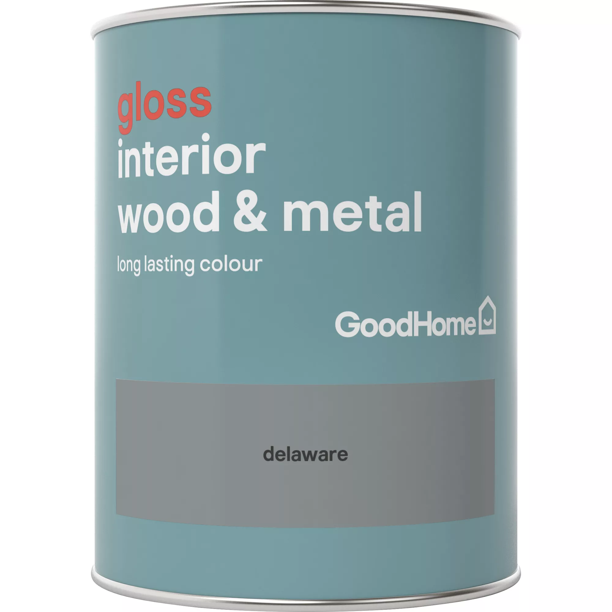 GoodHome Delaware Gloss Metal & Wood Paint, 750ml - Image 2