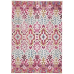GoodHome Dorsey Pink Rug 170cmx120cm