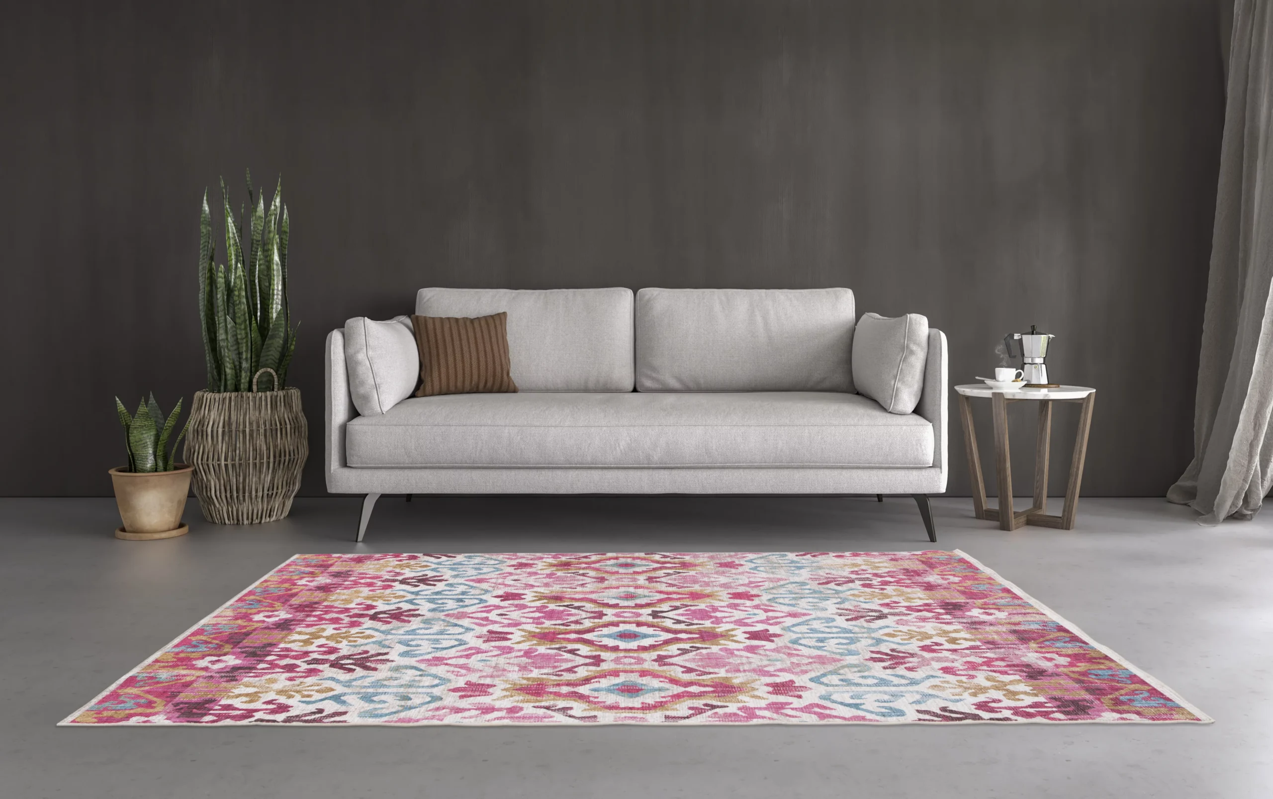 GoodHome Dorsey Pink Rug 230cmx160cm - Image 5