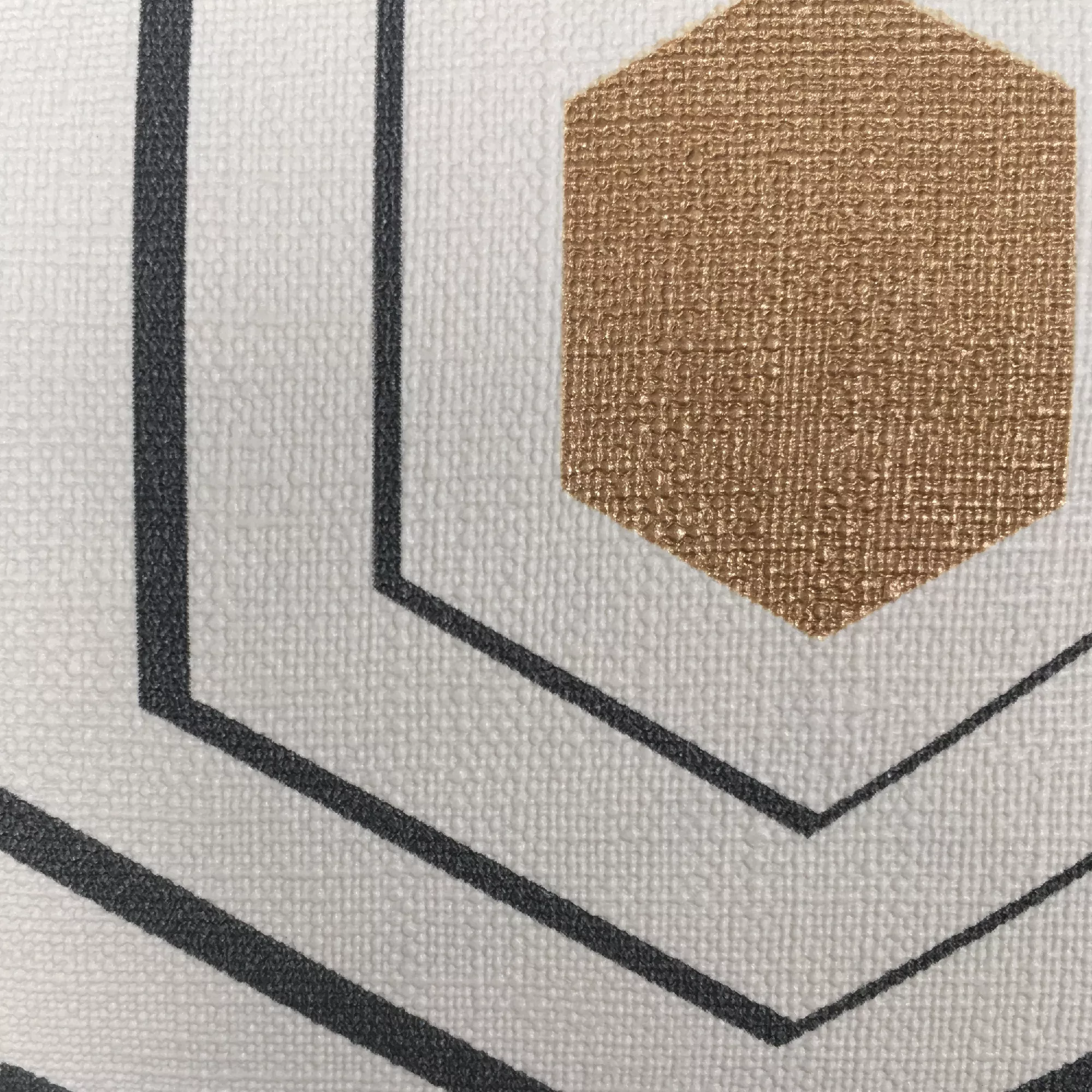 GoodHome Draba Multicolour Art Deco Metallic Effect Textured Wallpaper - Image 3