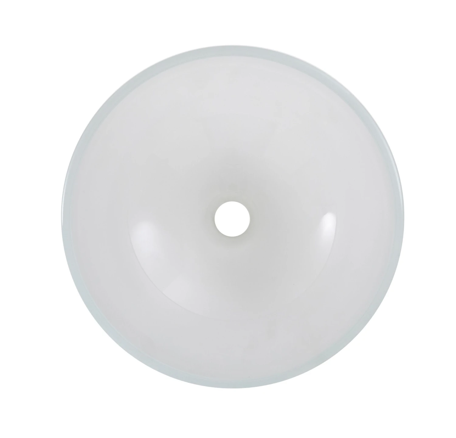 GoodHome Drina Clear Round Counter-mounted Counter Top Basin - Image 2