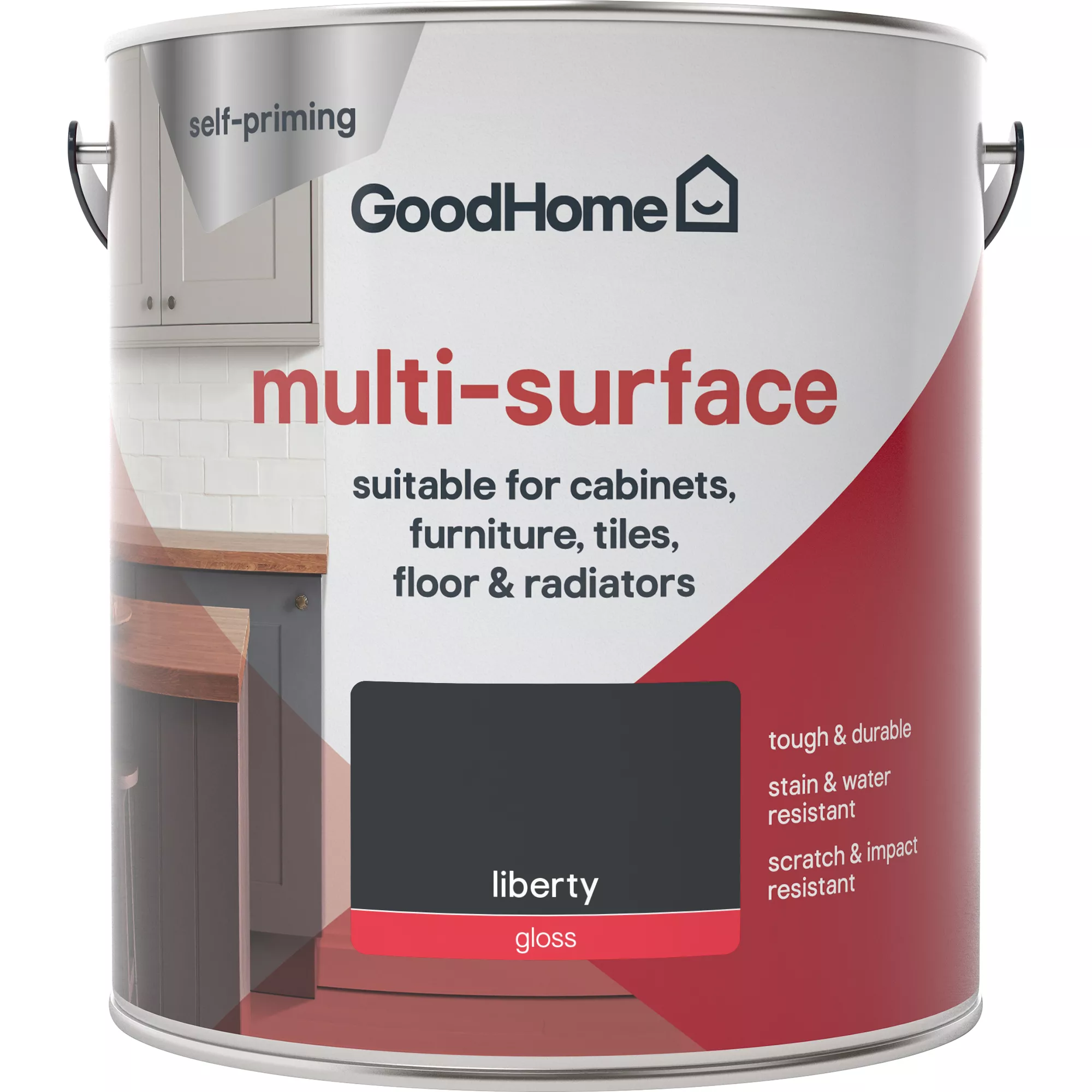 GoodHome Durable Liberty Gloss Multi-surface Paint, 2L - Image 3