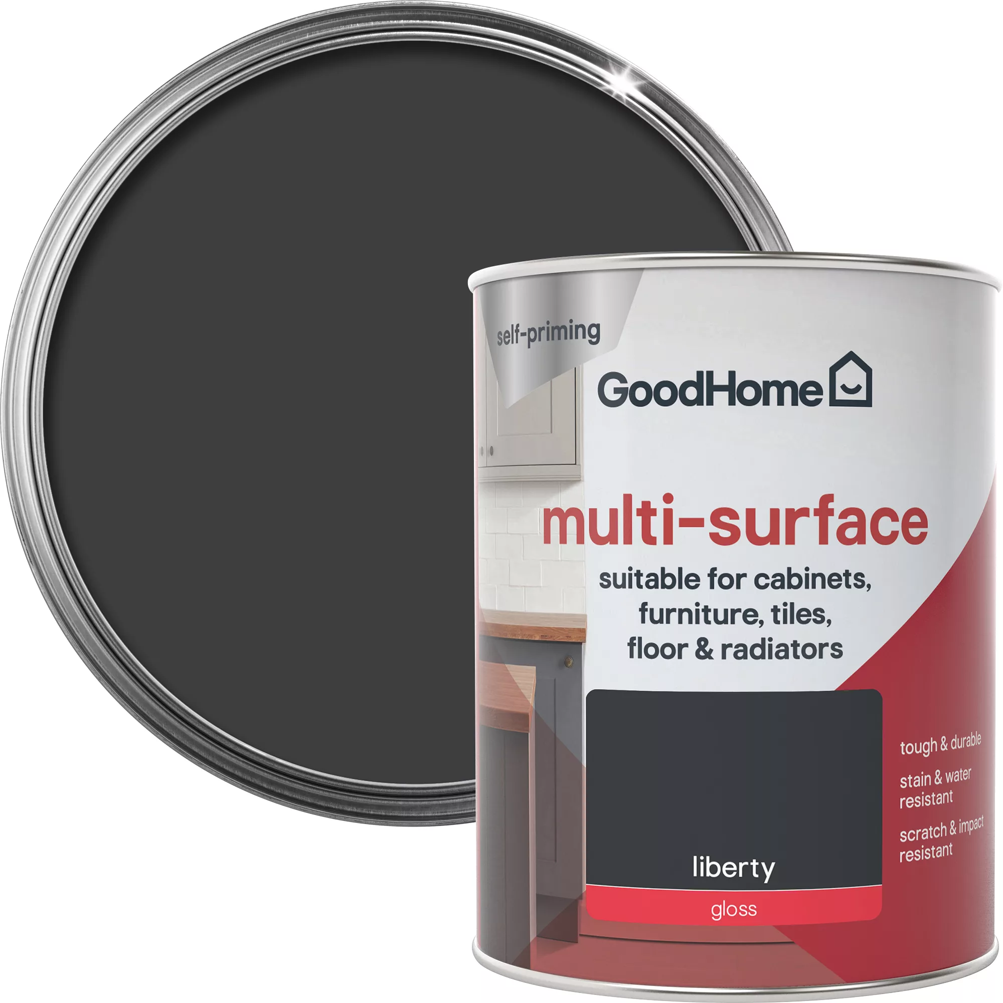GoodHome Durable Liberty Gloss Multi-surface Paint, 750ml