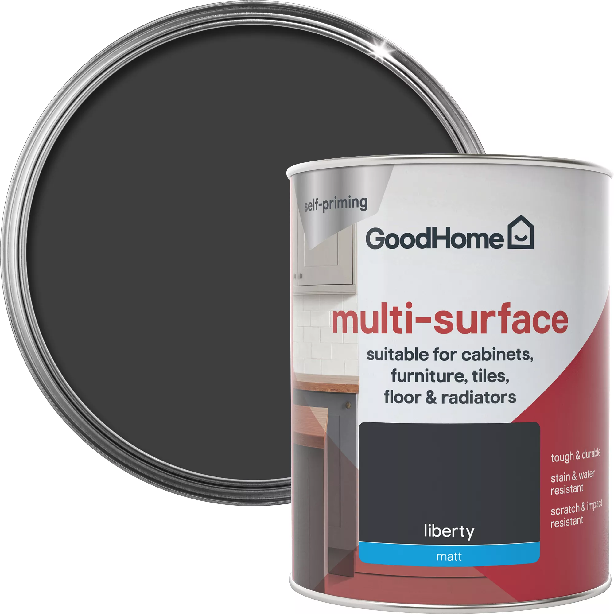 GoodHome Durable Liberty Matt Multi-surface Paint, 750ml