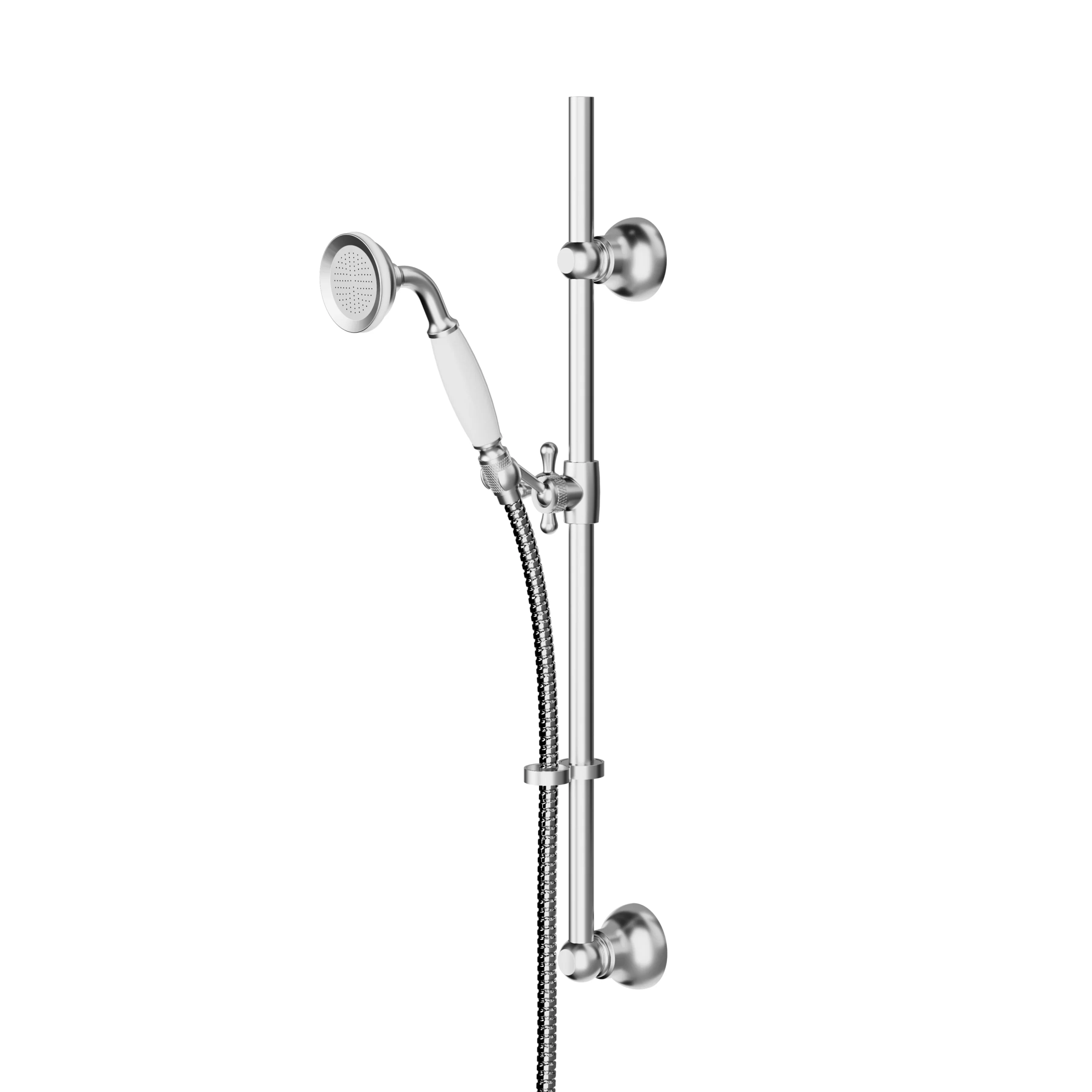 GoodHome Etel Chrome Effect Single-spray Pattern Wall-mounted Shower Kit
