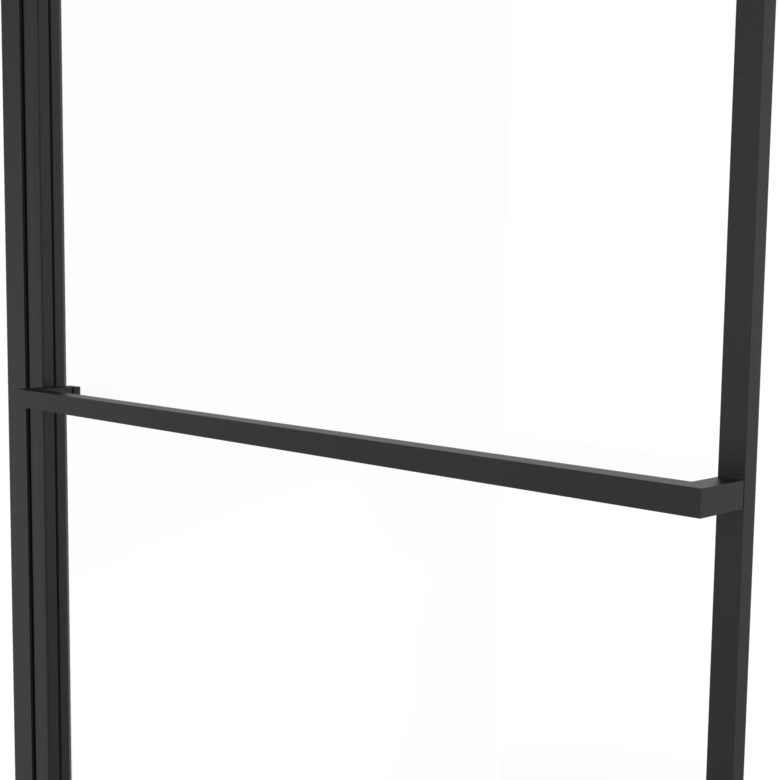 GoodHome Ezili Straight Black Bath Screen, (H)140cm (W)850mm - Image 3