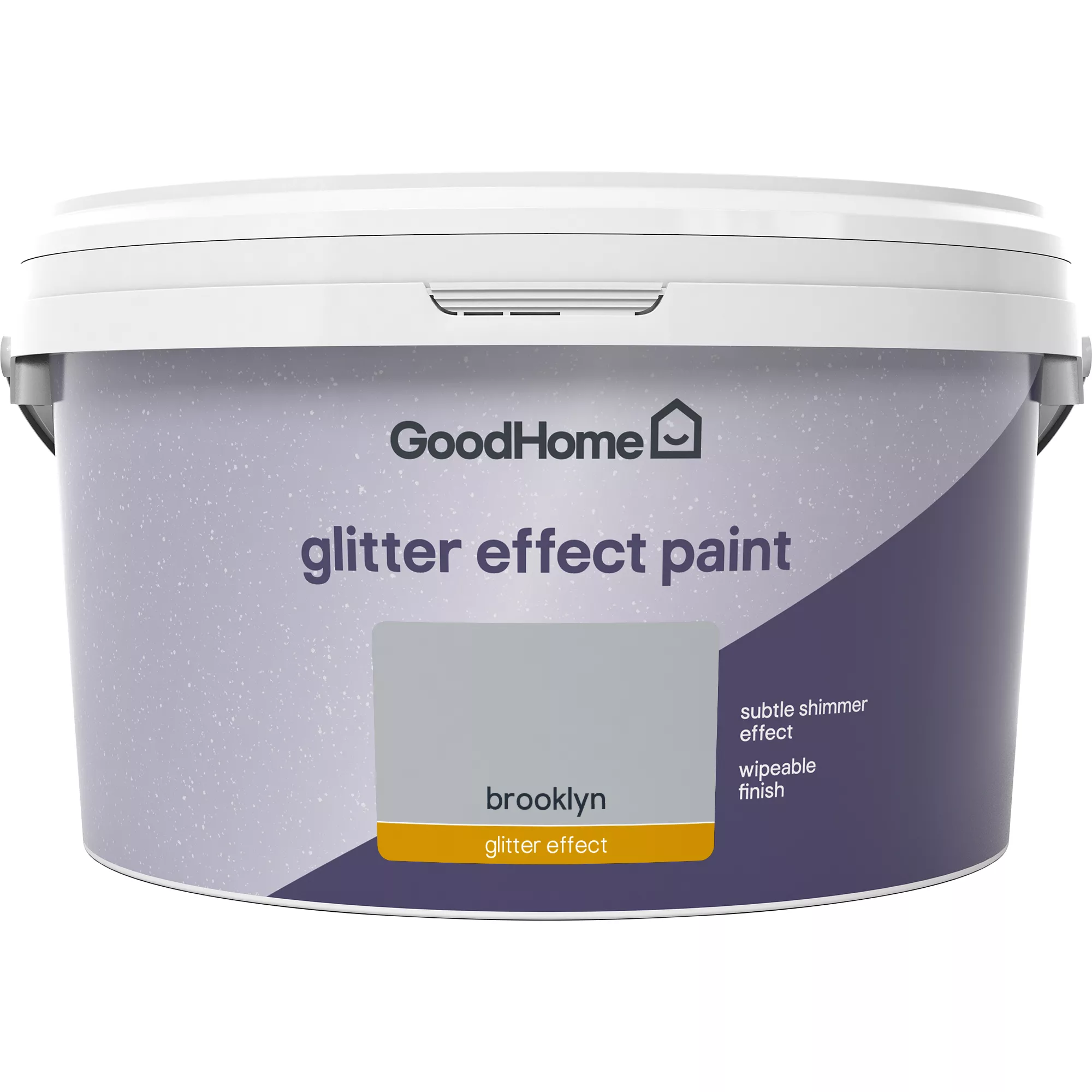 GoodHome Feature Walls Brooklyn Glitter Effect Emulsion Paint, 2L - Image 2
