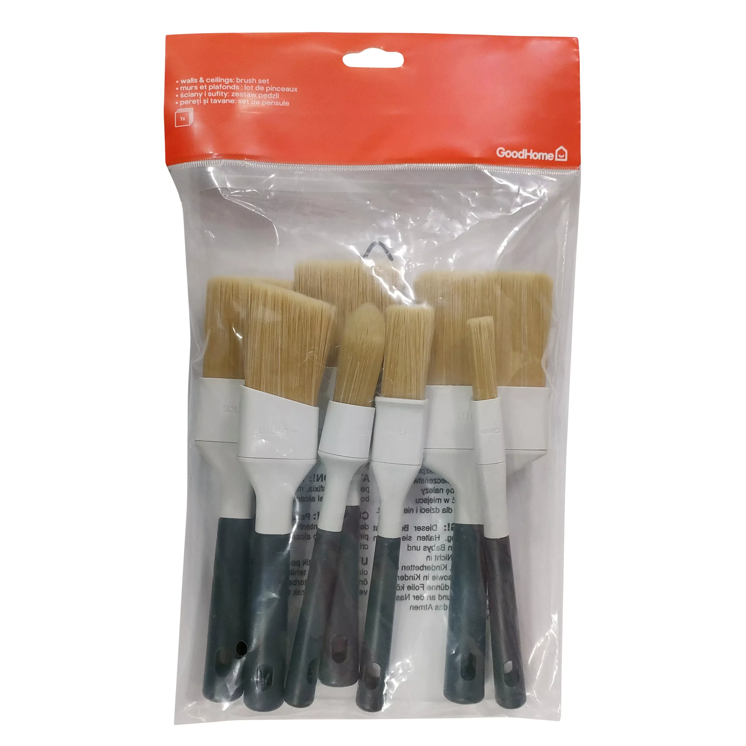 GoodHome Fine Filament Tip Paint Brush, Set Of 7 - Image 2