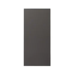 GoodHome Garcinia Gloss Anthracite Integrated Handle 70:30 Larder Cabinet Door (W)600mm (H)1287mm (T)19mm