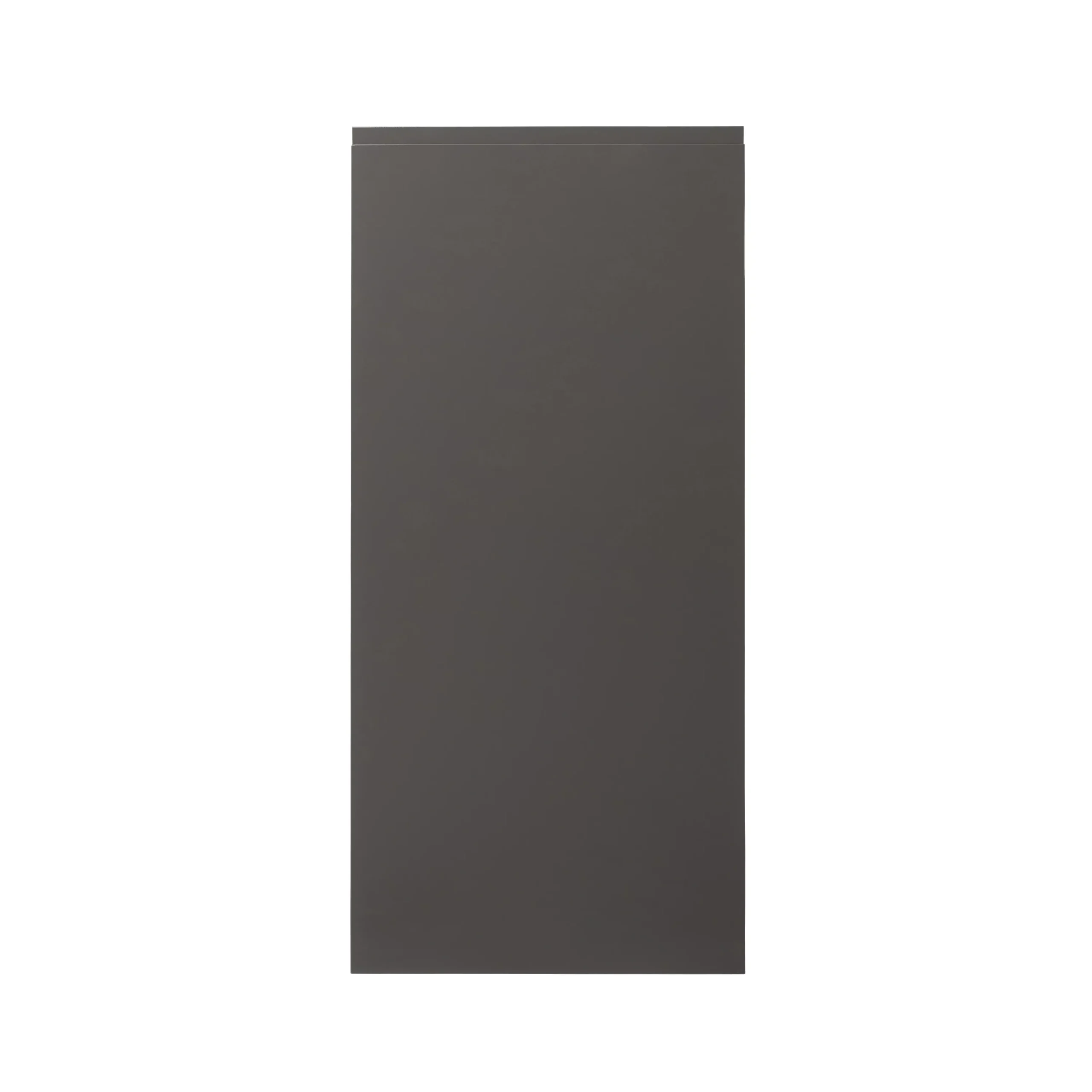 GoodHome Garcinia Gloss Anthracite Integrated Handle 70:30 Larder Cabinet Door (W)600mm (H)1287mm (T)19mm