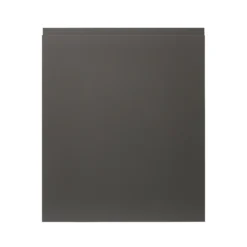 GoodHome Garcinia Gloss Anthracite Integrated Handle Highline Cabinet Door (W)600mm (H)715mm (T)19mm