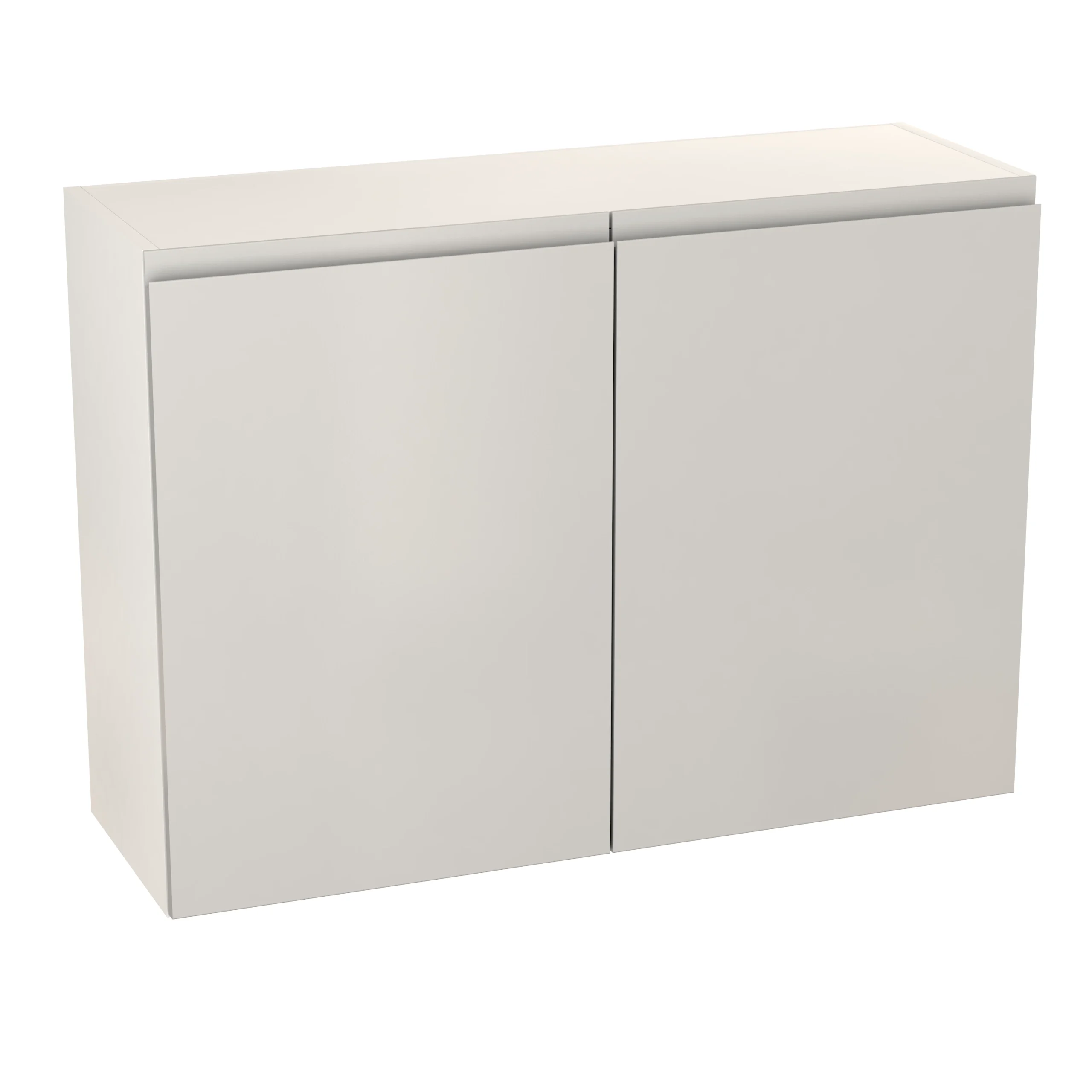 GoodHome Garcinia Gloss Light Grey Integrated Handle Wall Kitchen Cabinet (W)1000mm (H)720mm