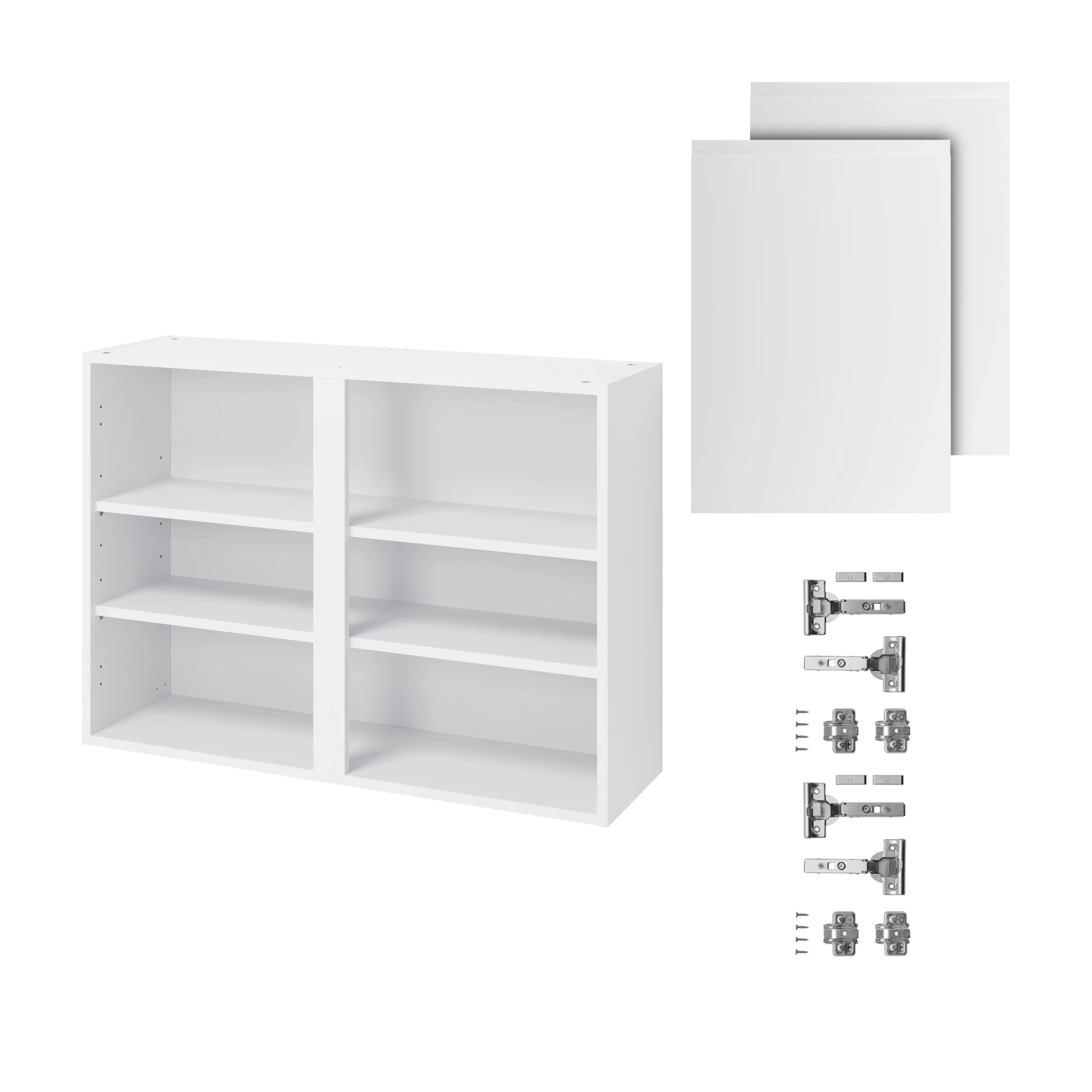 GoodHome Garcinia Gloss Light Grey Integrated Handle Wall Kitchen Cabinet (W)1000mm (H)720mm - Image 3