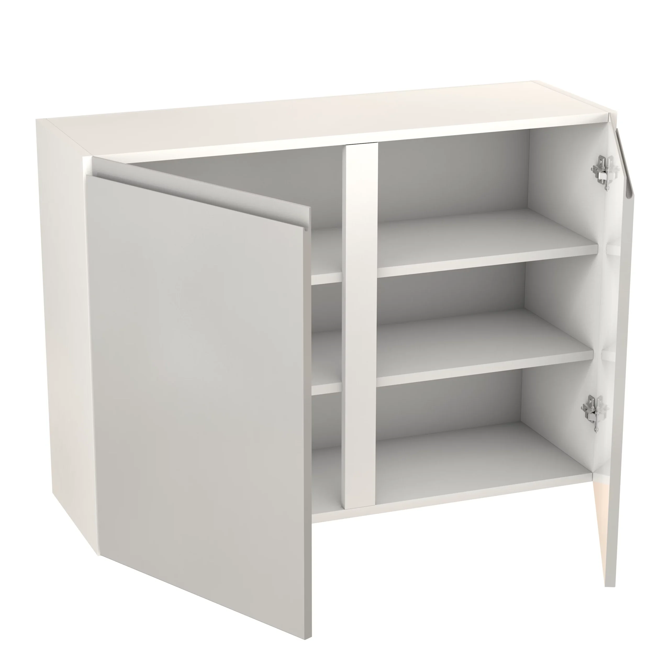 GoodHome Garcinia Gloss Light Grey Integrated Handle Wall Kitchen Cabinet (W)1000mm (H)720mm - Image 2