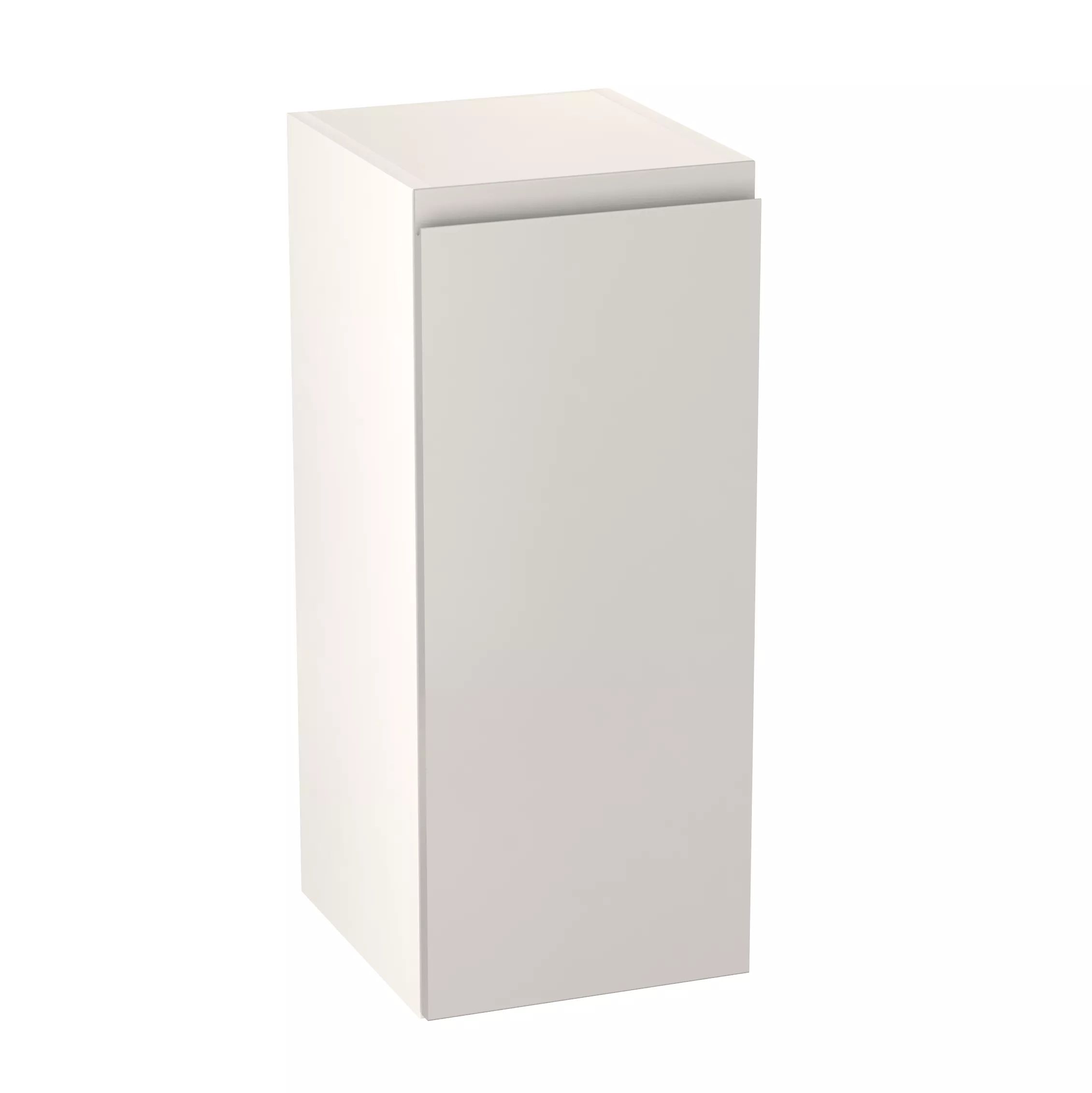 GoodHome Garcinia Gloss Light Grey Integrated Handle Wall Kitchen Cabinet (W)300mm (H)720mm