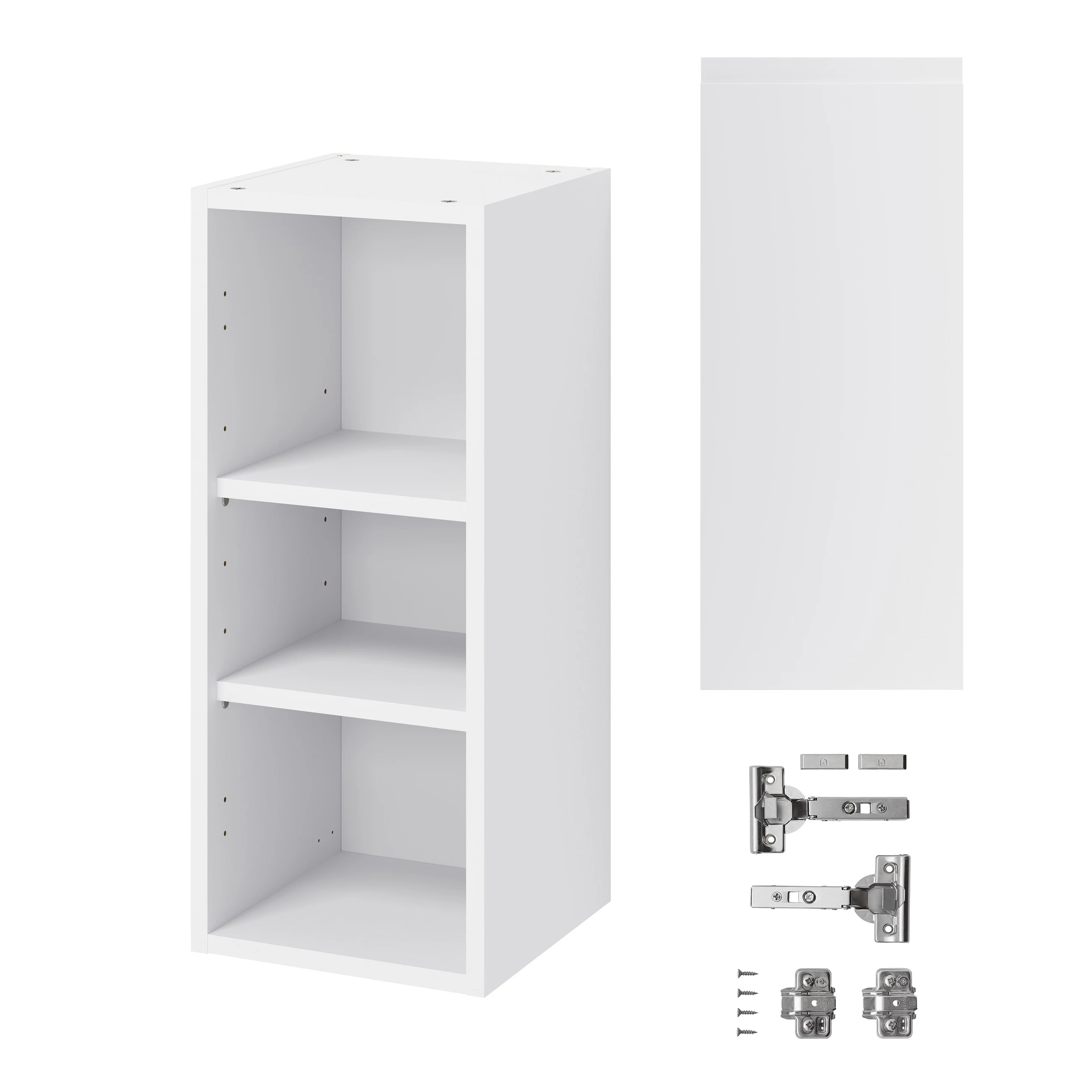 GoodHome Garcinia Gloss Light Grey Integrated Handle Wall Kitchen Cabinet (W)300mm (H)720mm - Image 3