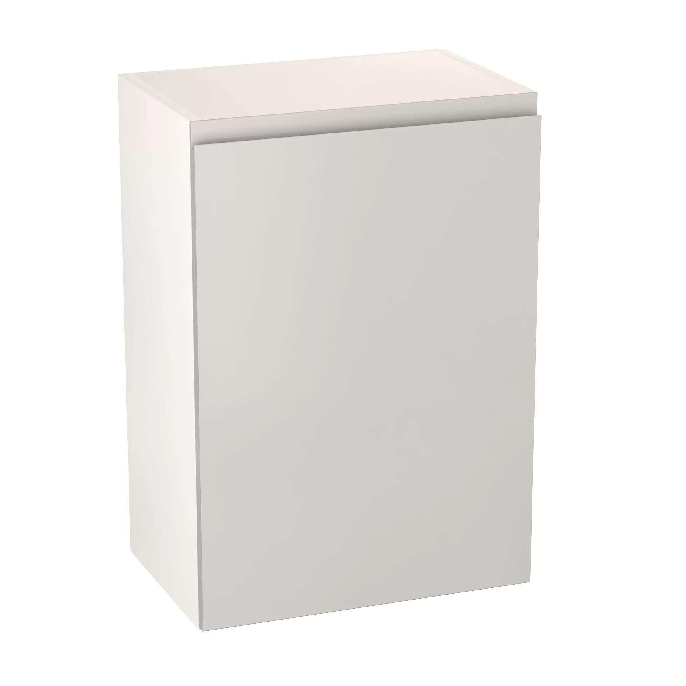 GoodHome Garcinia Gloss Light Grey Integrated Handle Wall Kitchen Cabinet (W)500mm (H)720mm