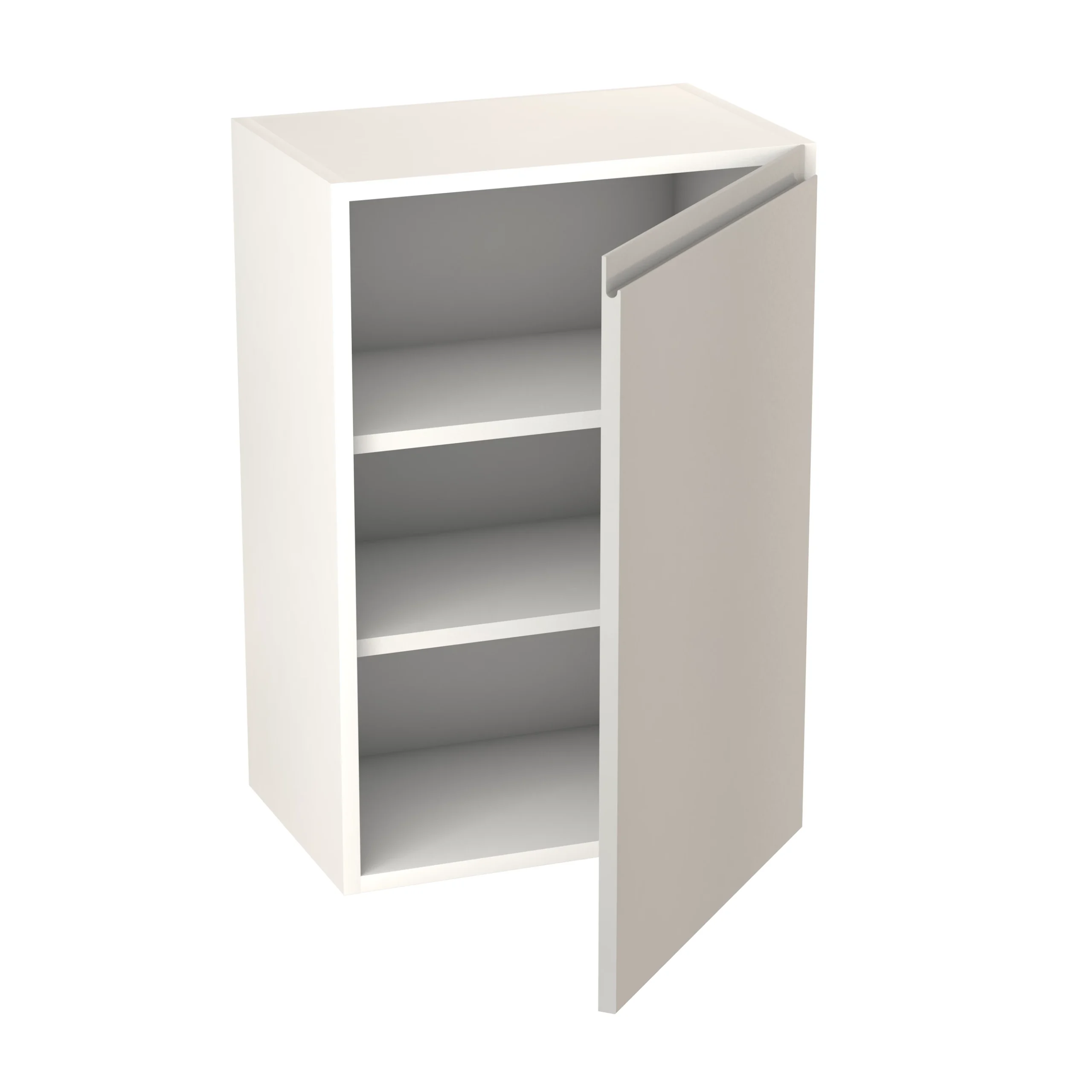 GoodHome Garcinia Gloss Light Grey Integrated Handle Wall Kitchen Cabinet (W)500mm (H)720mm - Image 2