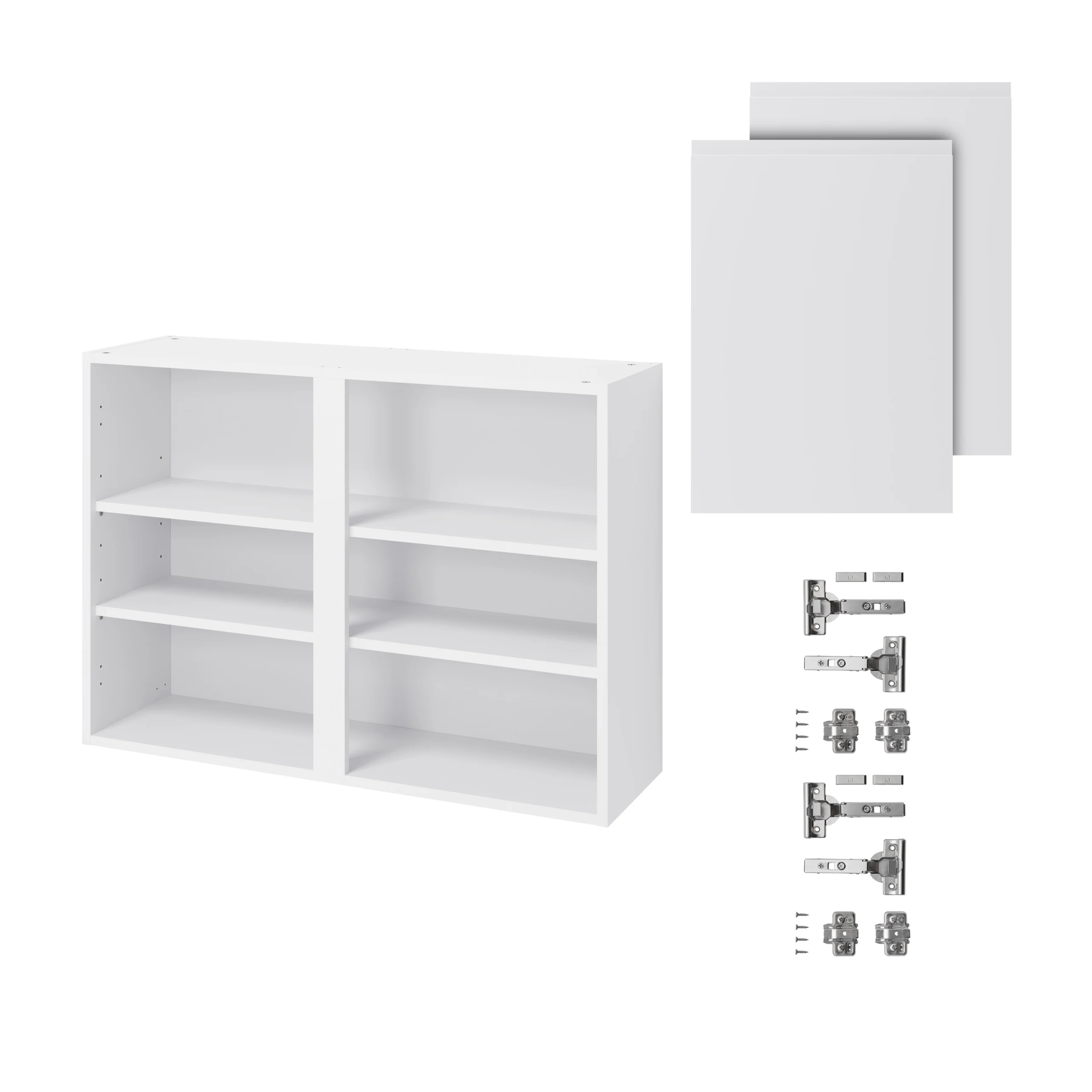 GoodHome Garcinia Gloss White Integrated Handle Wall Kitchen Cabinet (W)1000mm (H)720mm - Image 3