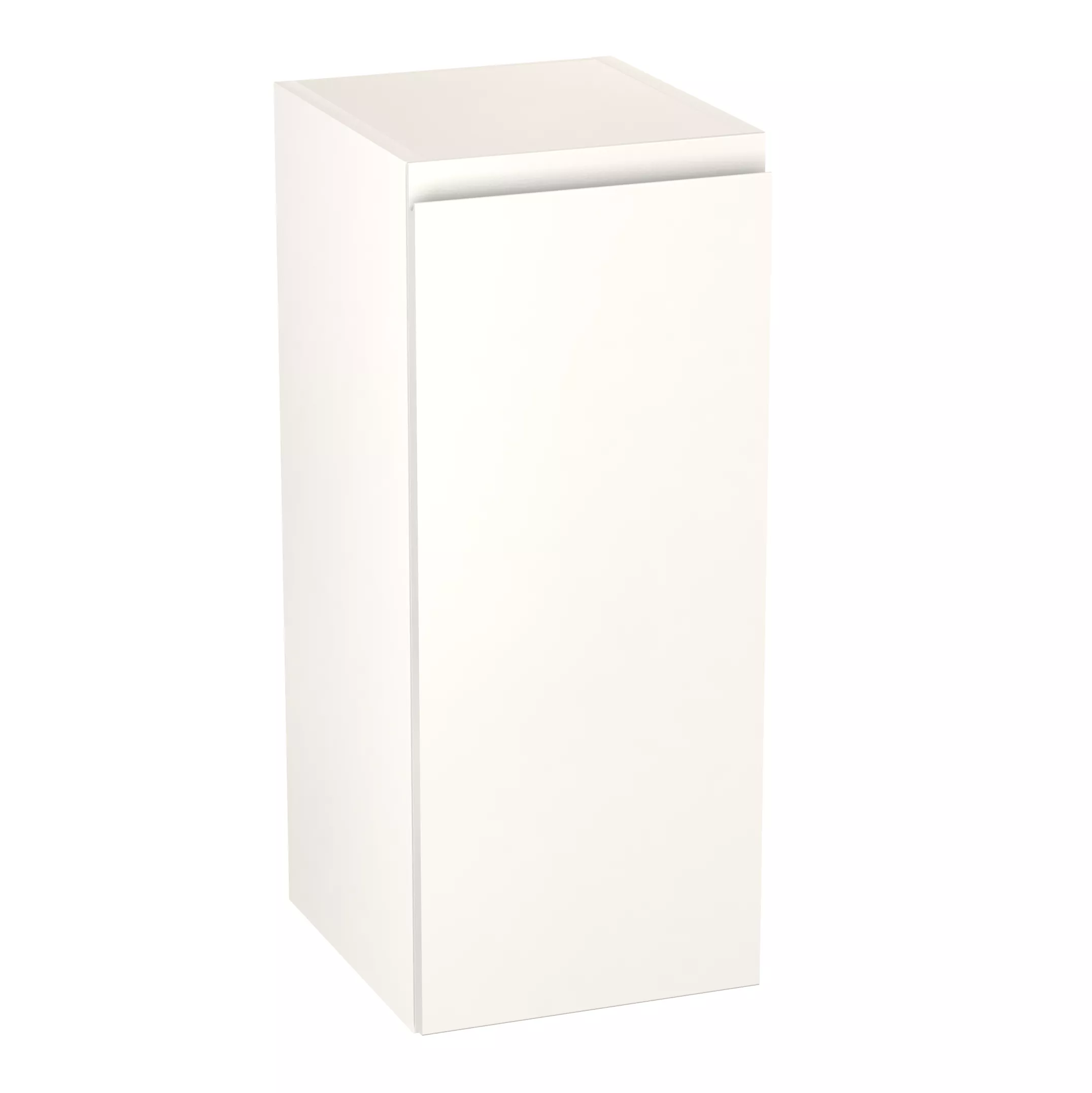 GoodHome Garcinia Gloss White Integrated Handle Wall Kitchen Cabinet (W)300mm (H)720mm