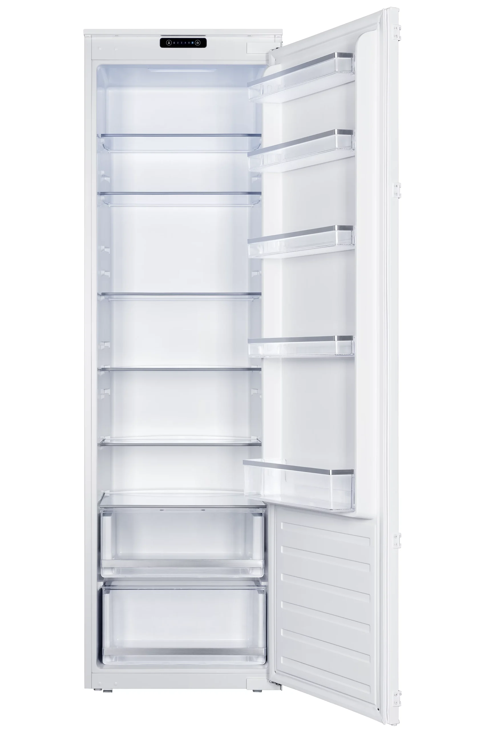 GoodHome GHUKBITF Integrated Fridge - Gloss White - Image 2