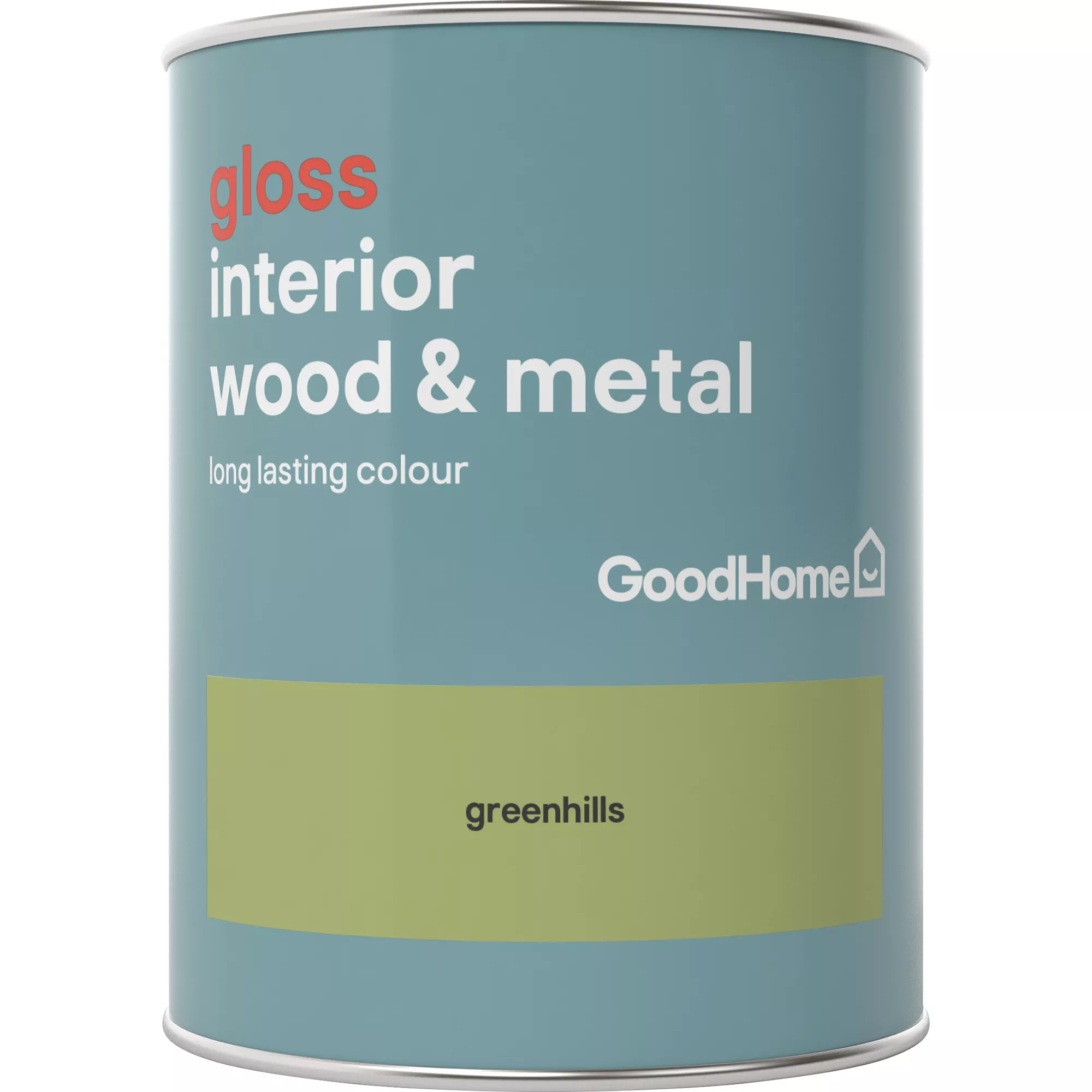 GoodHome Greenhills Gloss Metal & Wood Paint, 750ml - Image 2
