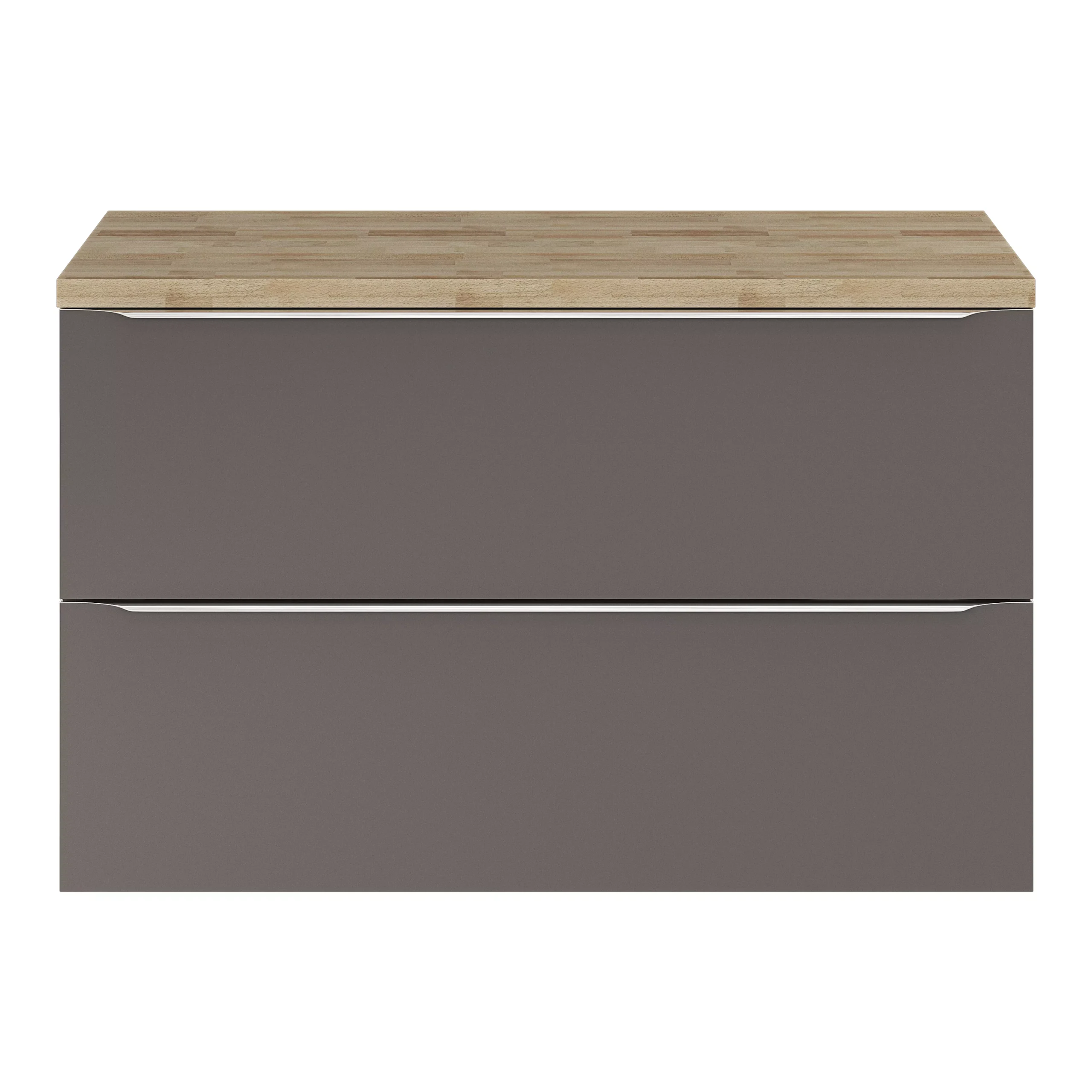 GoodHome Hartland Natural Straight Oak Bathroom Worktop 2.7cm X 45.5cm X 100.5cm - Image 4