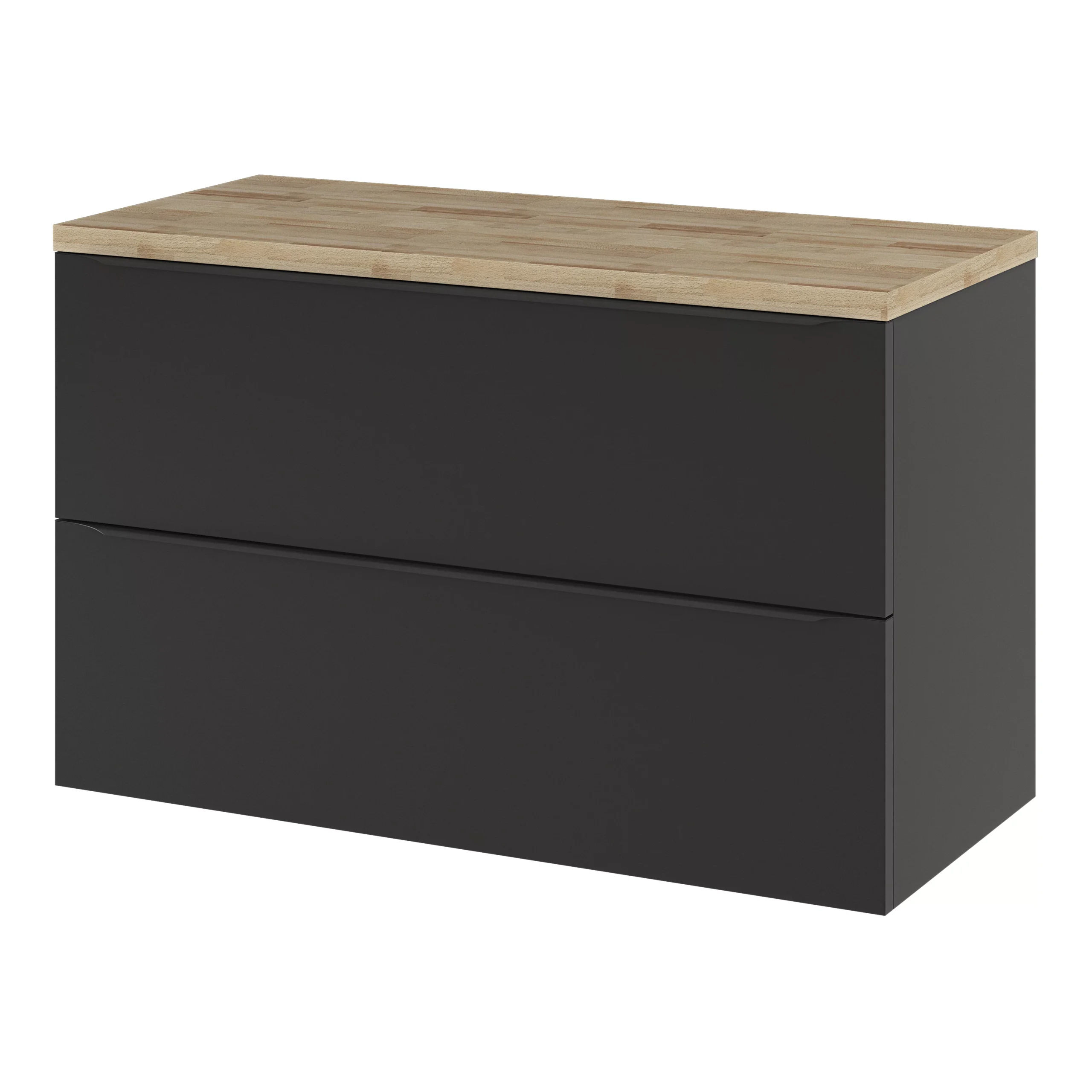 GoodHome Hartland Natural Straight Oak Bathroom Worktop 2.7cm X 45.5cm X 100.5cm - Image 11