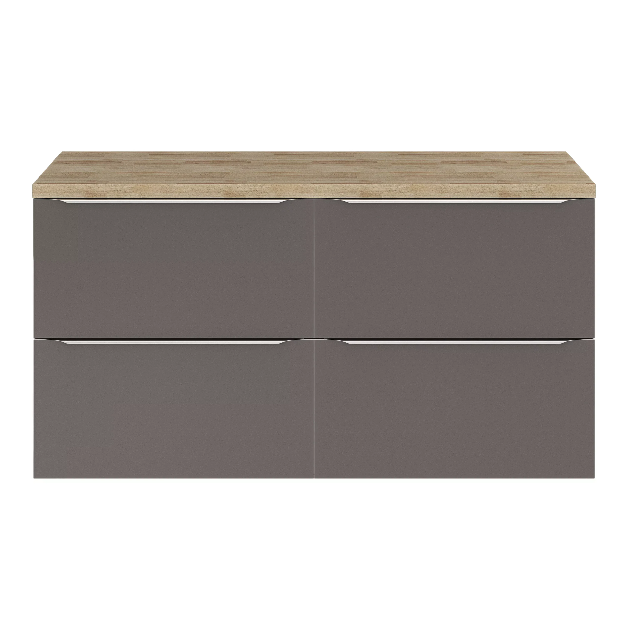 GoodHome Hartland Natural Straight Oak Bathroom Worktop 2.7cm X 45.5cm X 120.5cm - Image 8