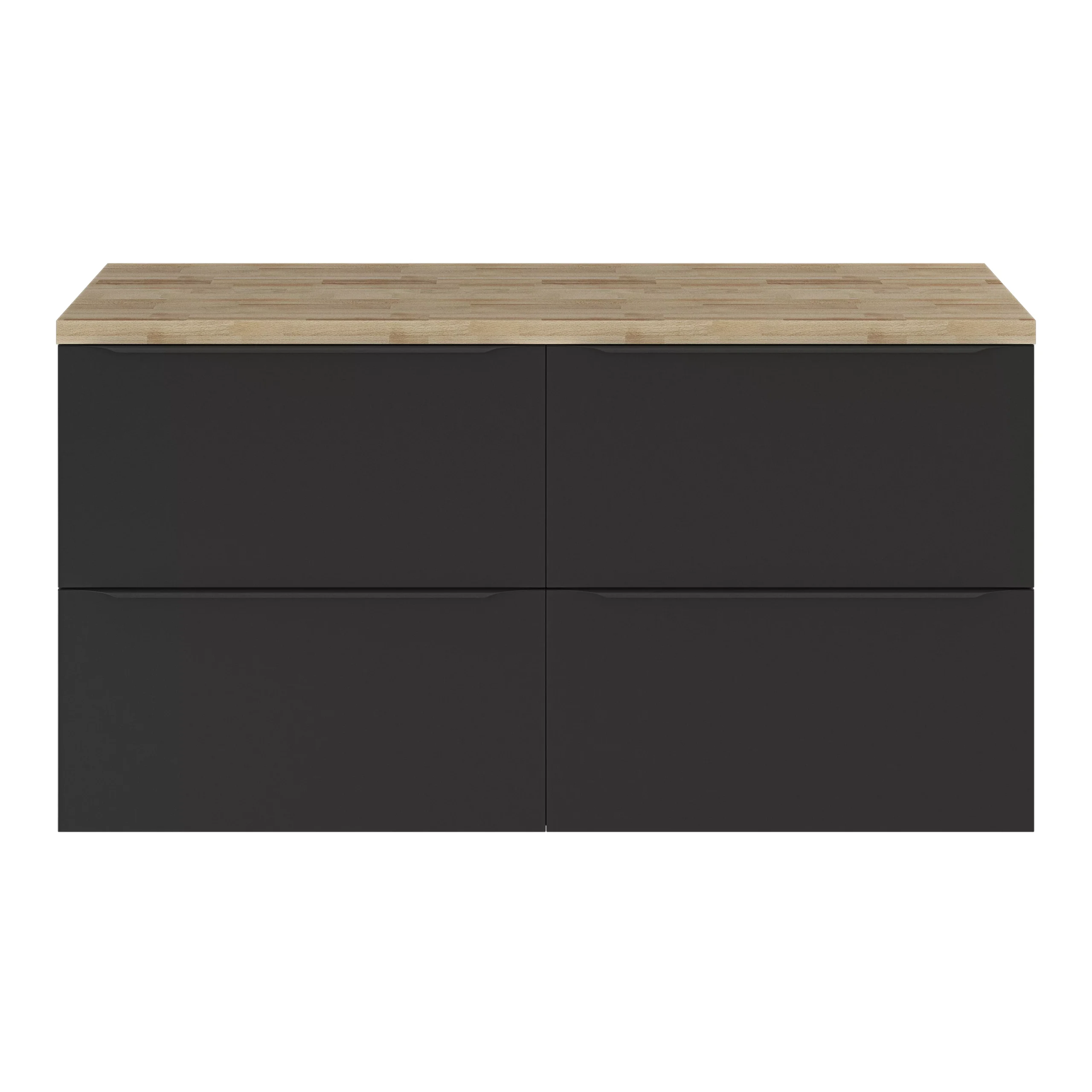 GoodHome Hartland Natural Straight Oak Bathroom Worktop 2.7cm X 45.5cm X 120.5cm - Image 17