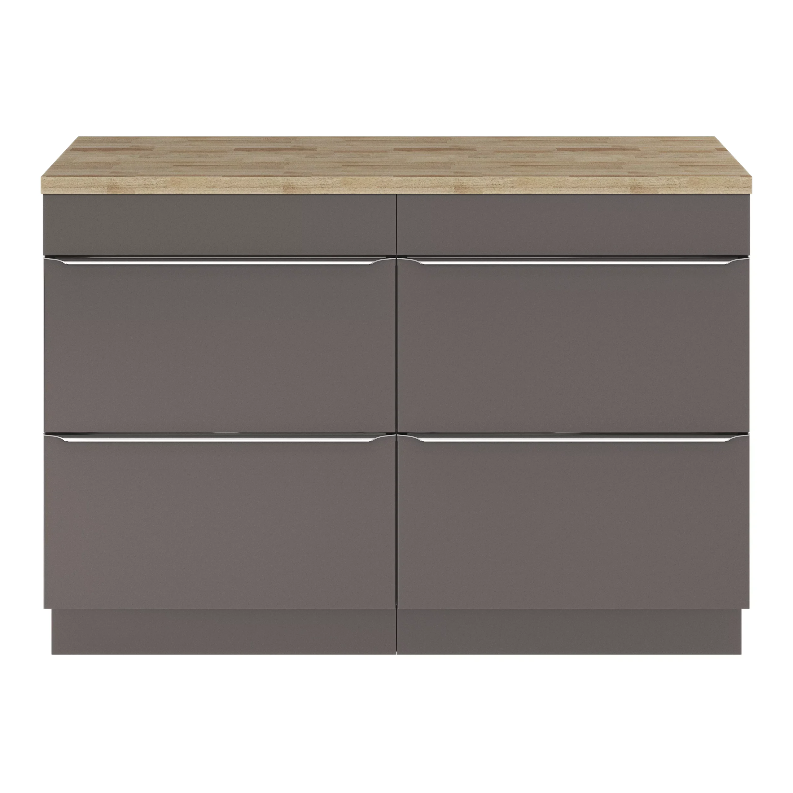 GoodHome Hartland Natural Straight Oak Bathroom Worktop 2.7cm X 45.5cm X 120.5cm - Image 5