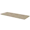 GoodHome Hartland Natural Straight Oak Bathroom Worktop 2.7cm X 45.5cm X 120.5cm