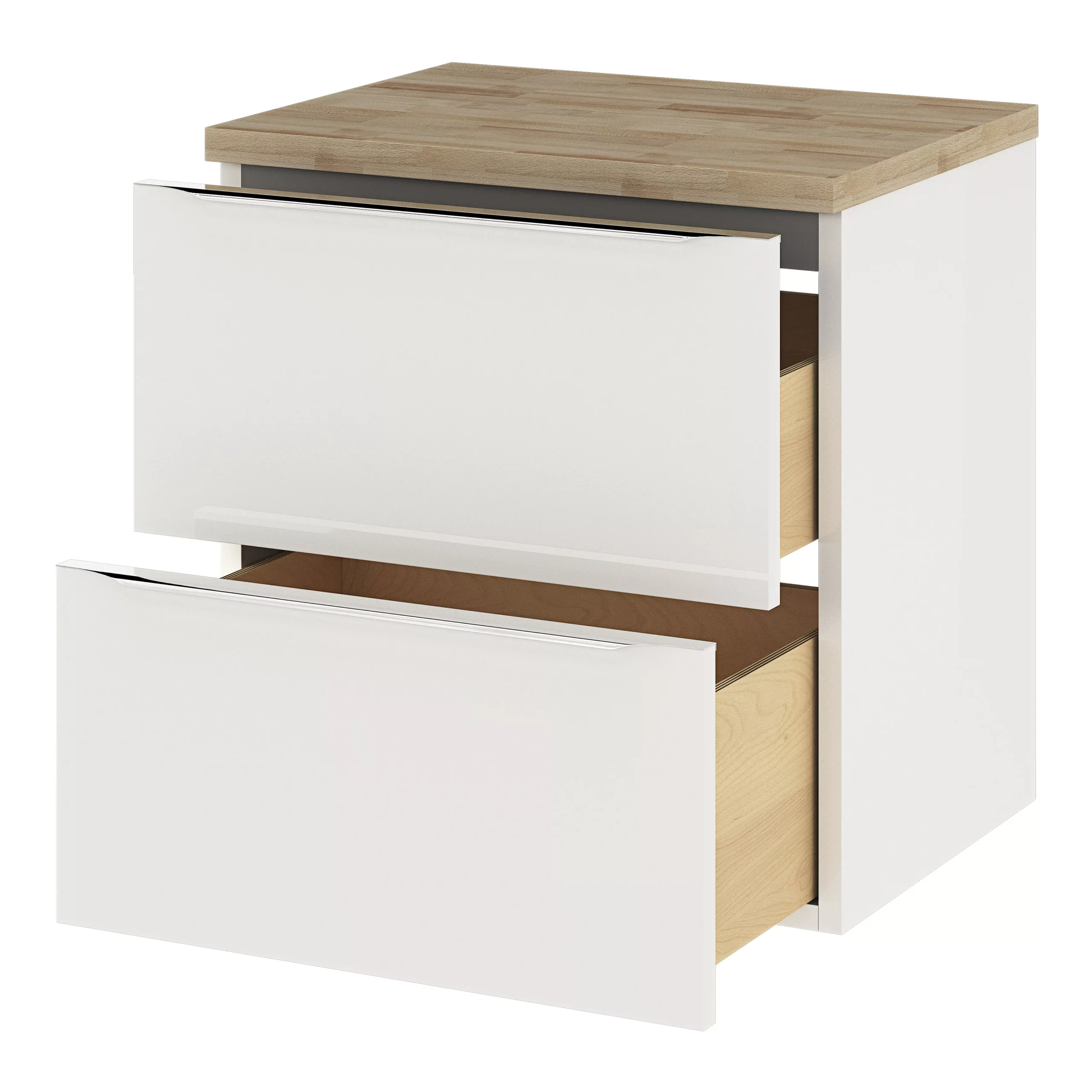 GoodHome Hartland Natural Straight Oak Bathroom Worktop 2.7cm X 45.5cm X 60.5cm - Image 10