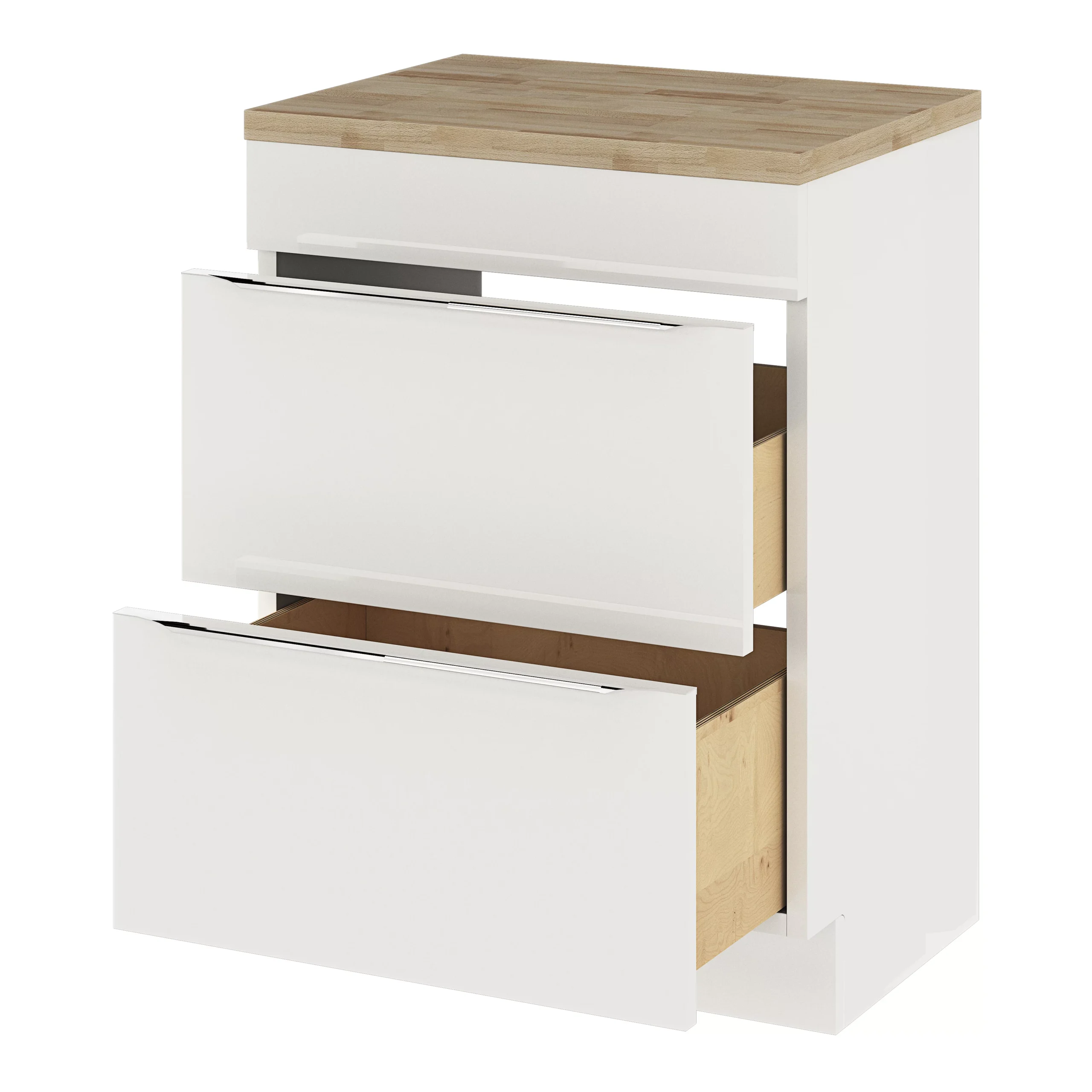 GoodHome Hartland Natural Straight Oak Bathroom Worktop 2.7cm X 45.5cm X 60.5cm - Image 15