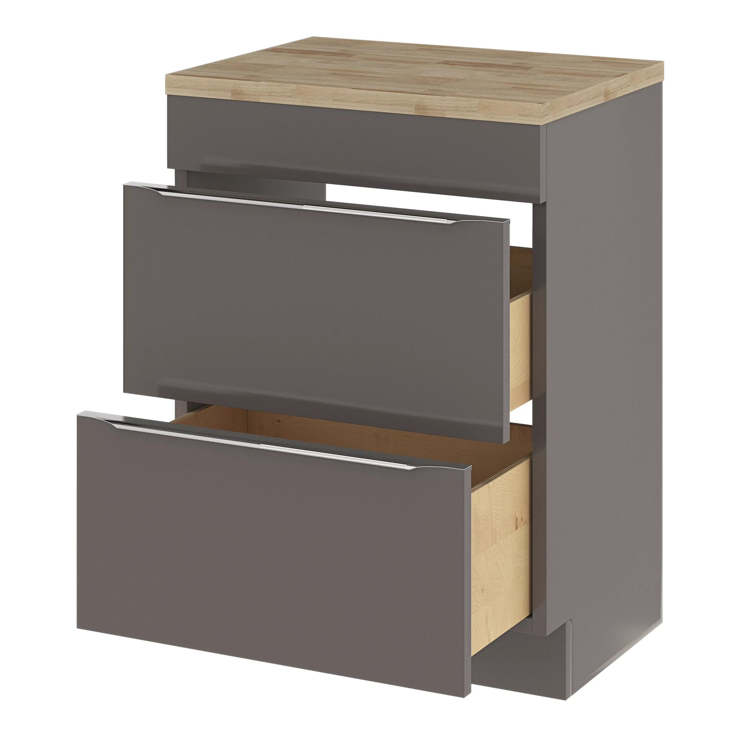 GoodHome Hartland Natural Straight Oak Bathroom Worktop 2.7cm X 45.5cm X 60.5cm - Image 12