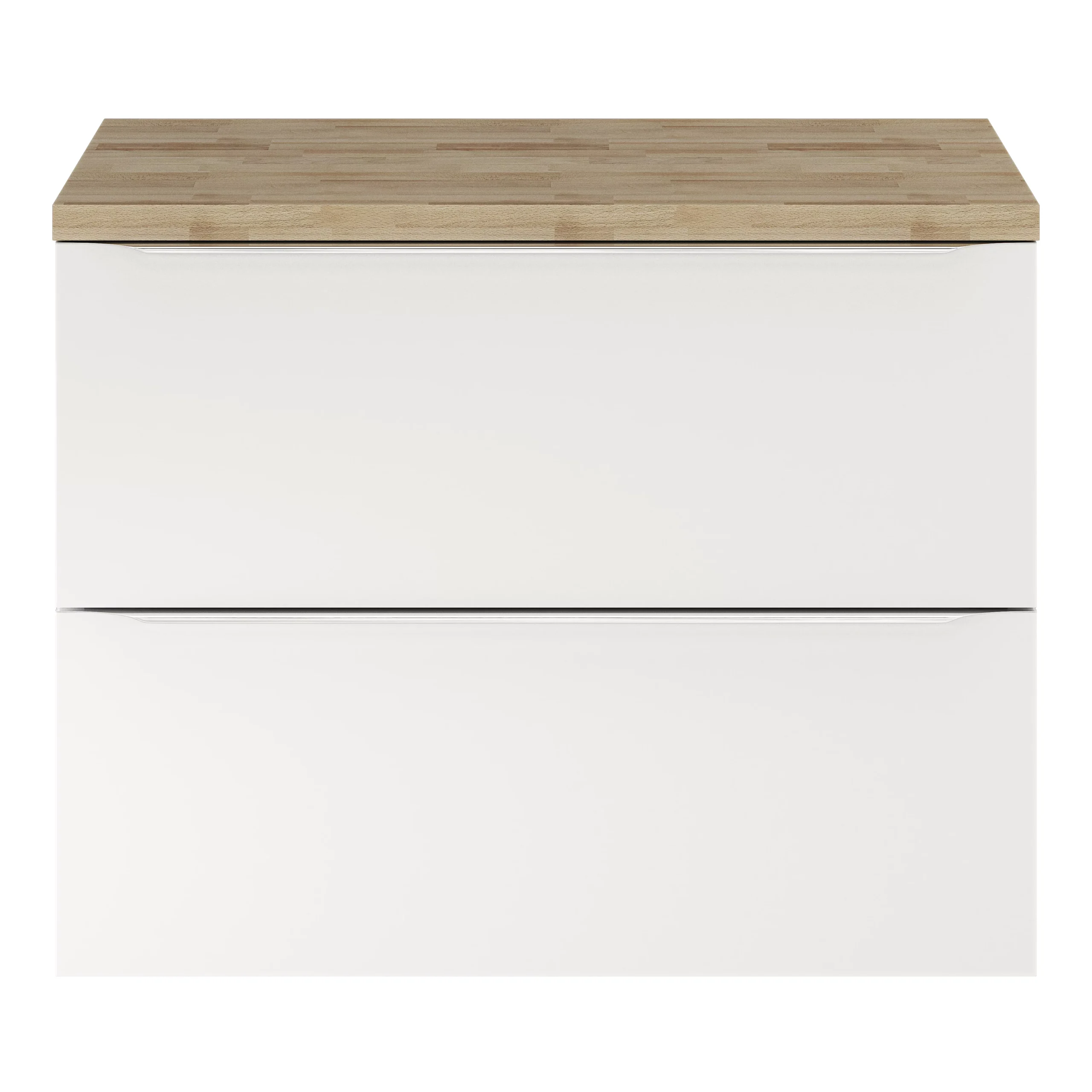 GoodHome Hartland Natural Straight Oak Bathroom Worktop 2.7cm X 45.5cm X 80.5cm - Image 10