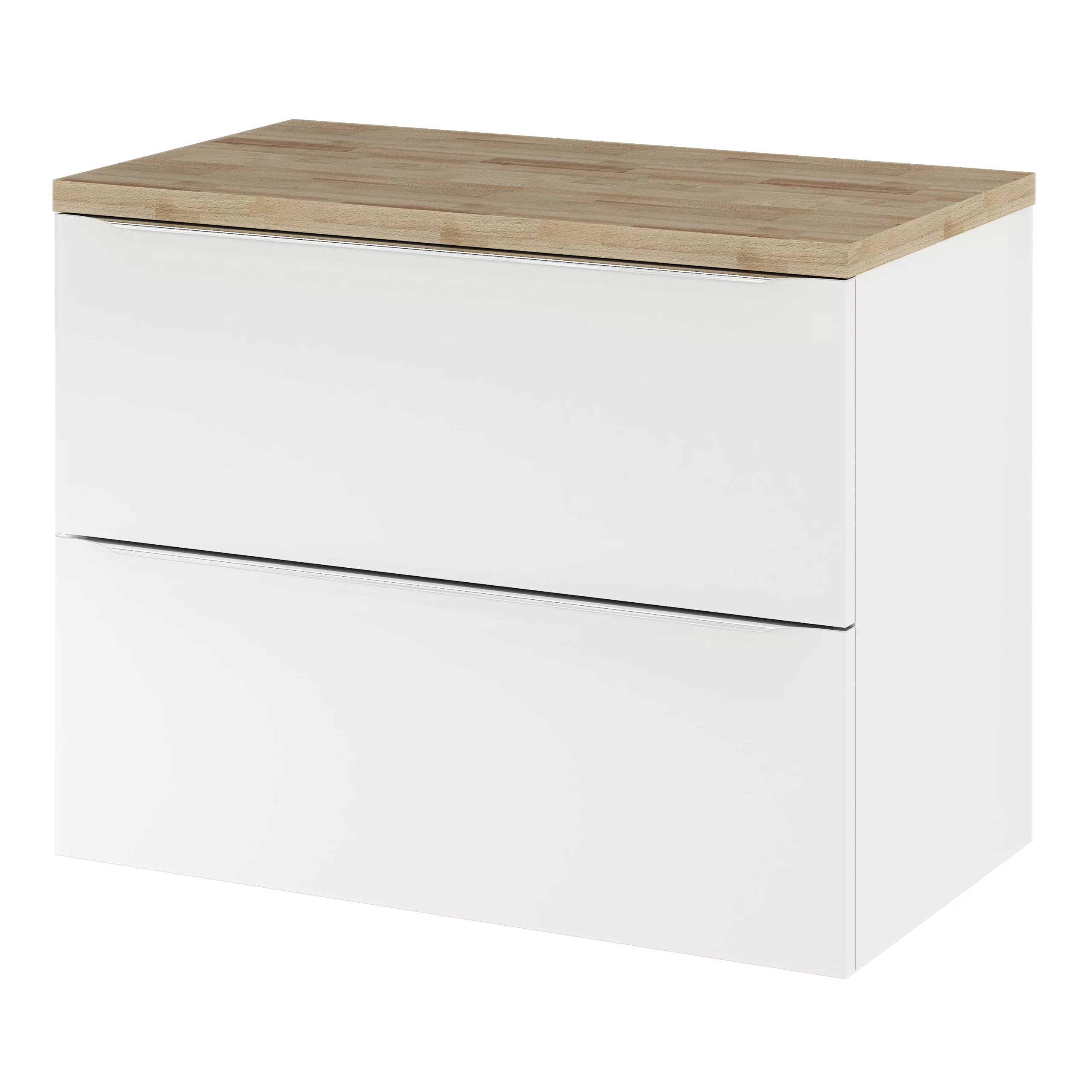 GoodHome Hartland Natural Straight Oak Bathroom Worktop 2.7cm X 45.5cm X 80.5cm - Image 11