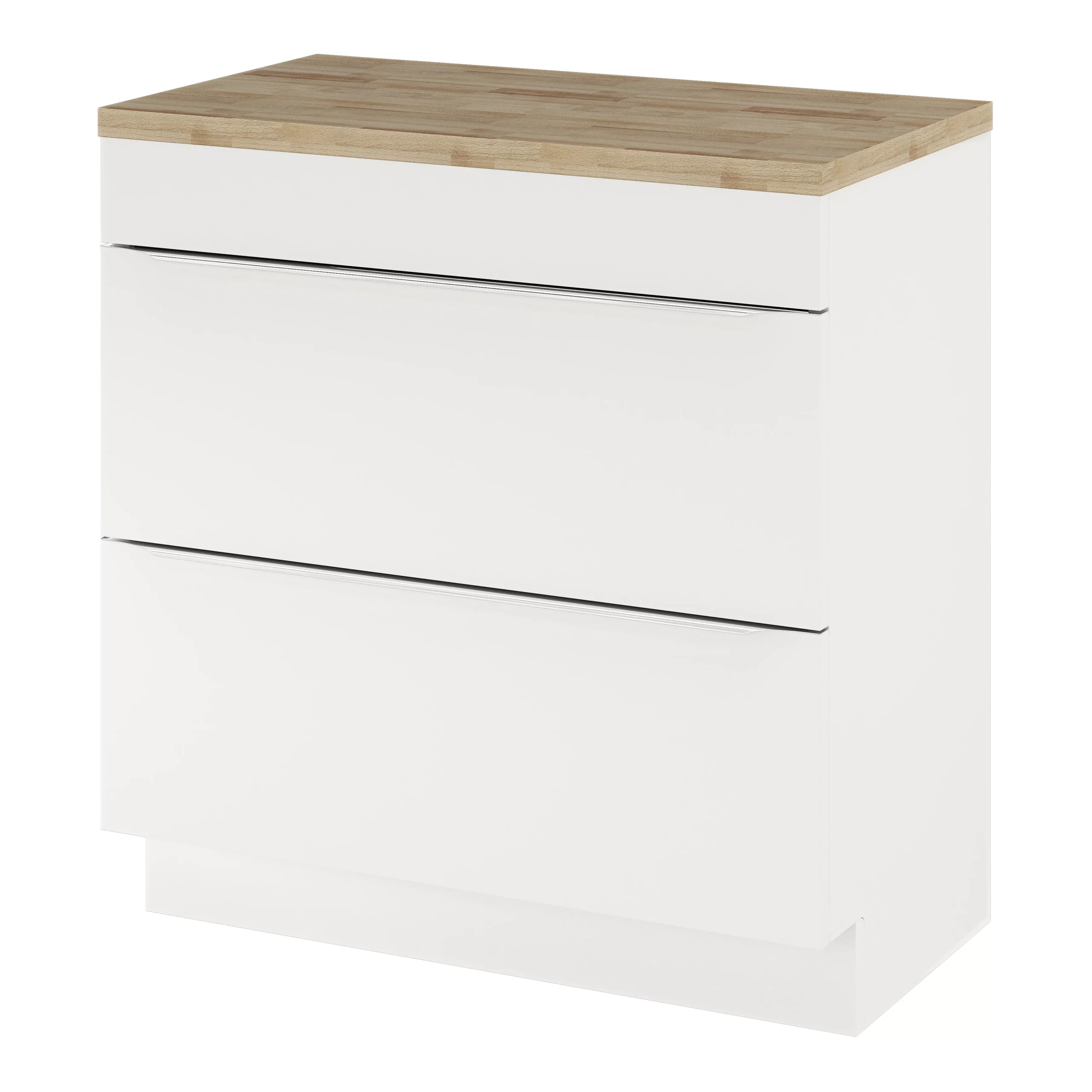 GoodHome Hartland Natural Straight Oak Bathroom Worktop 2.7cm X 45.5cm X 80.5cm - Image 14