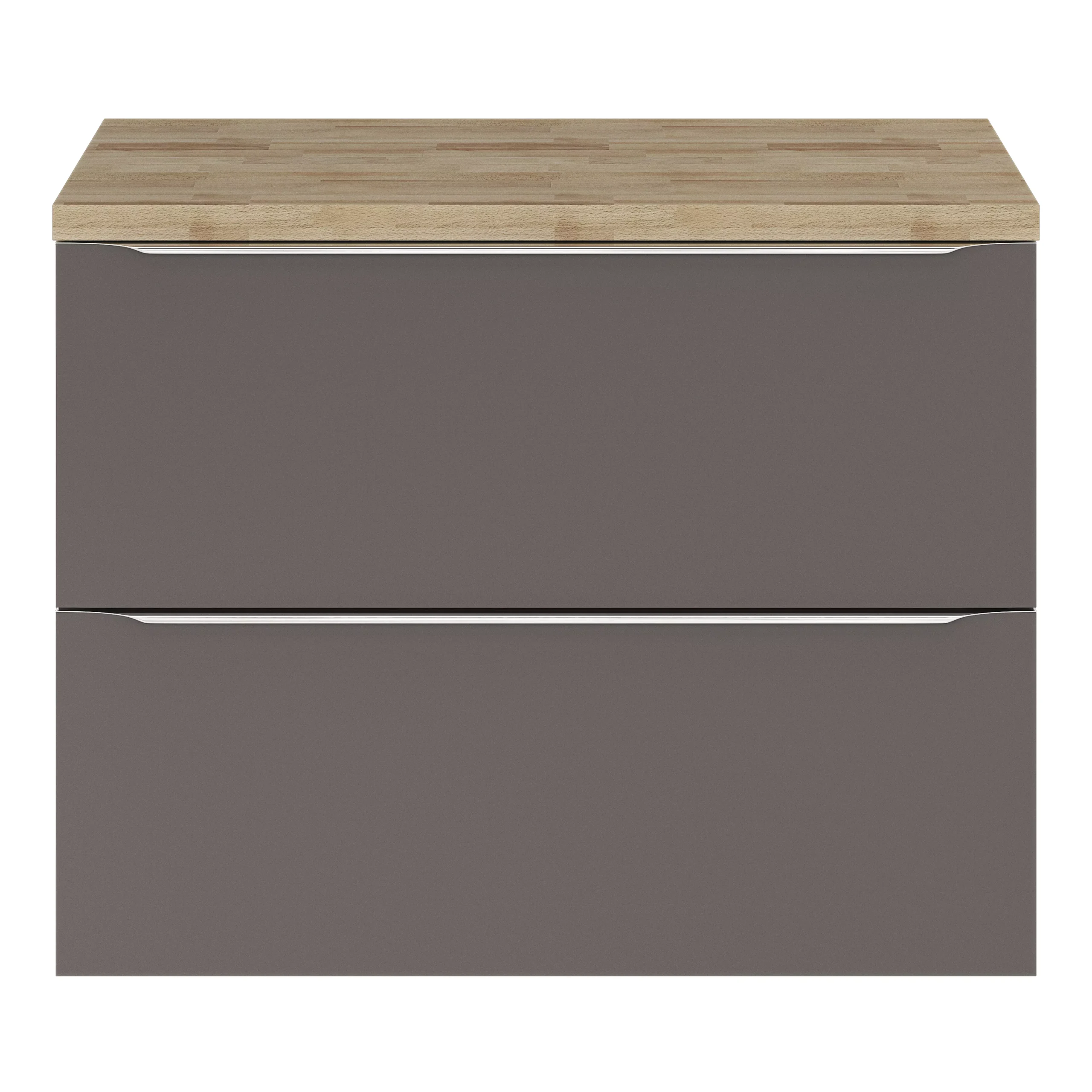 GoodHome Hartland Natural Straight Oak Bathroom Worktop 2.7cm X 45.5cm X 80.5cm - Image 4