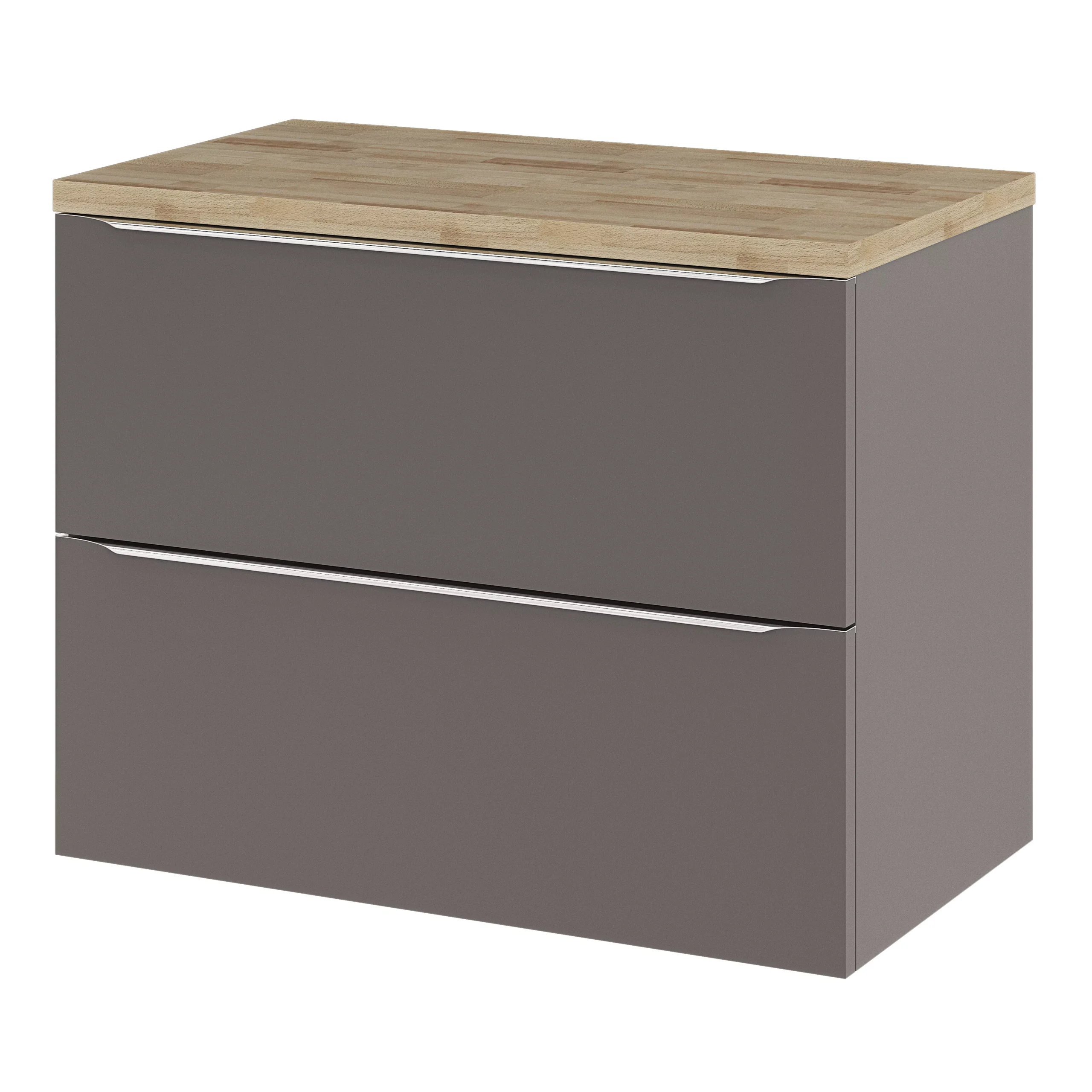 GoodHome Hartland Natural Straight Oak Bathroom Worktop 2.7cm X 45.5cm X 80.5cm - Image 7