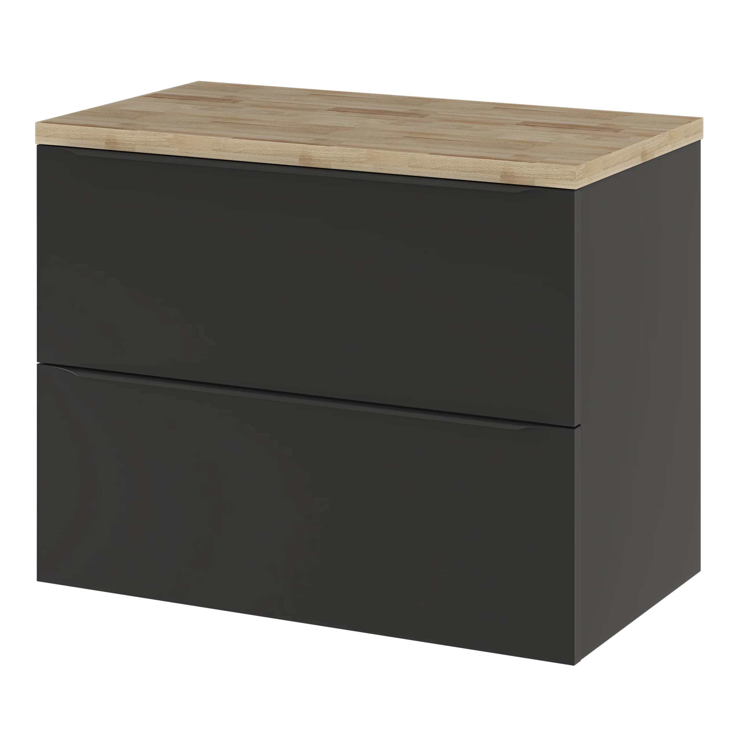 GoodHome Hartland Natural Straight Oak Bathroom Worktop 2.7cm X 45.5cm X 80.5cm - Image 19