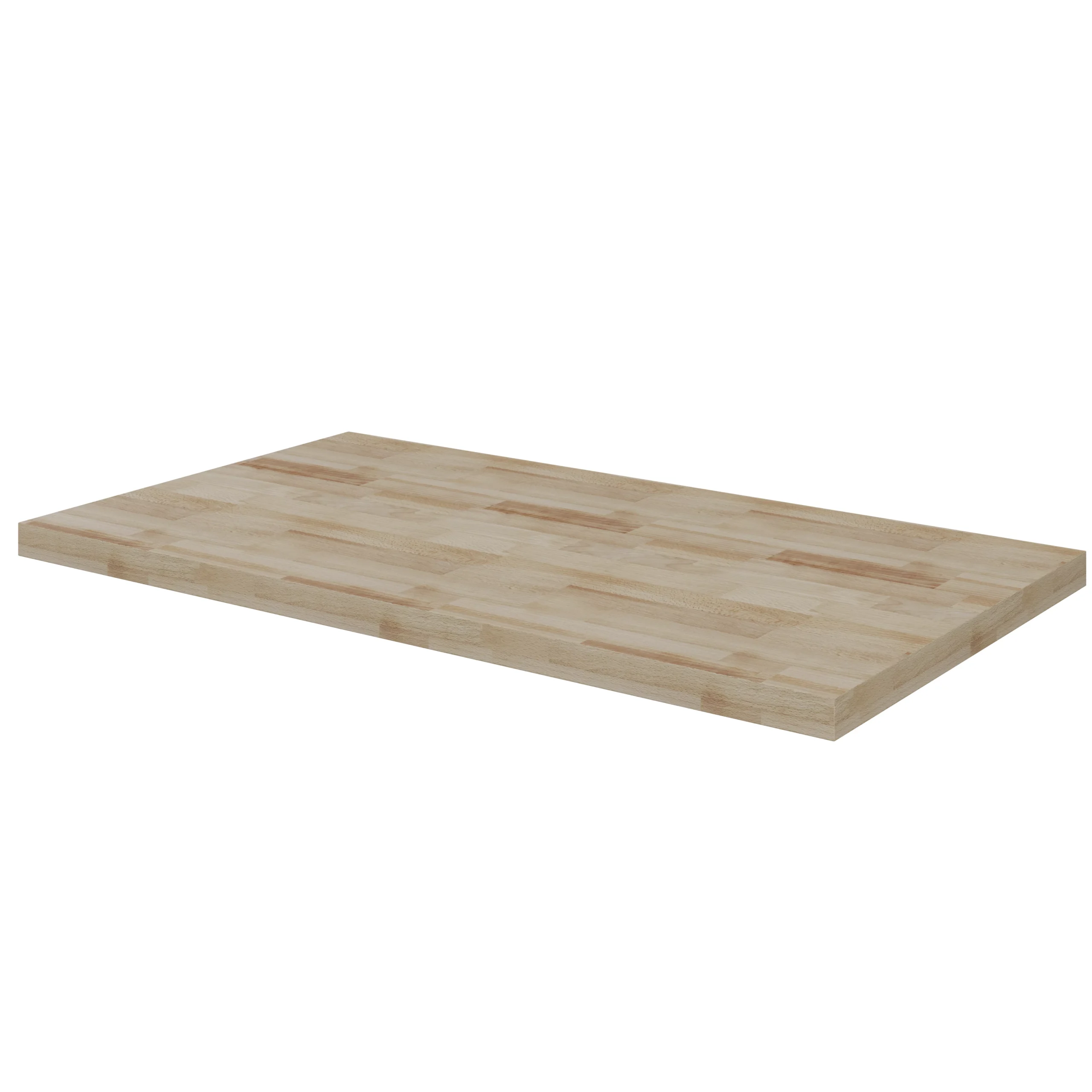 GoodHome Hartland Natural Straight Oak Bathroom Worktop 2.7cm X 45.5cm X 80.5cm