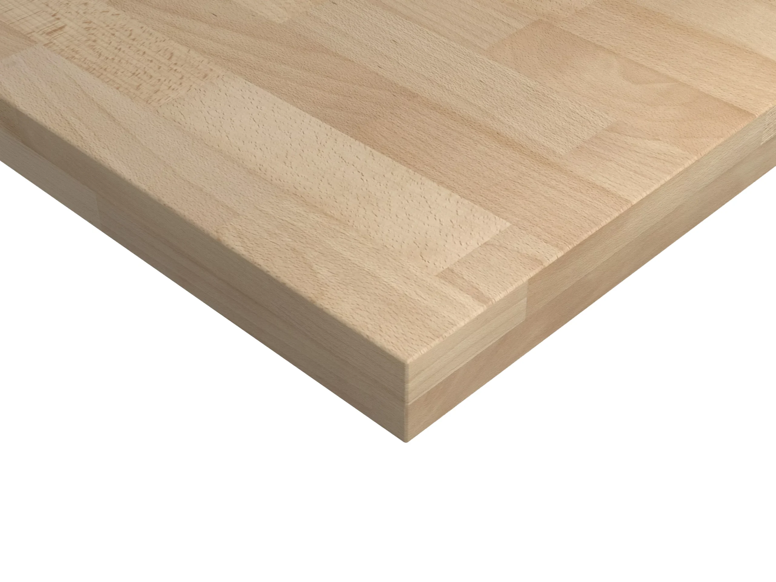 GoodHome Hartland Natural Straight Oak Bathroom Worktop 2.7cm X 45.5cm X 80.5cm - Image 3