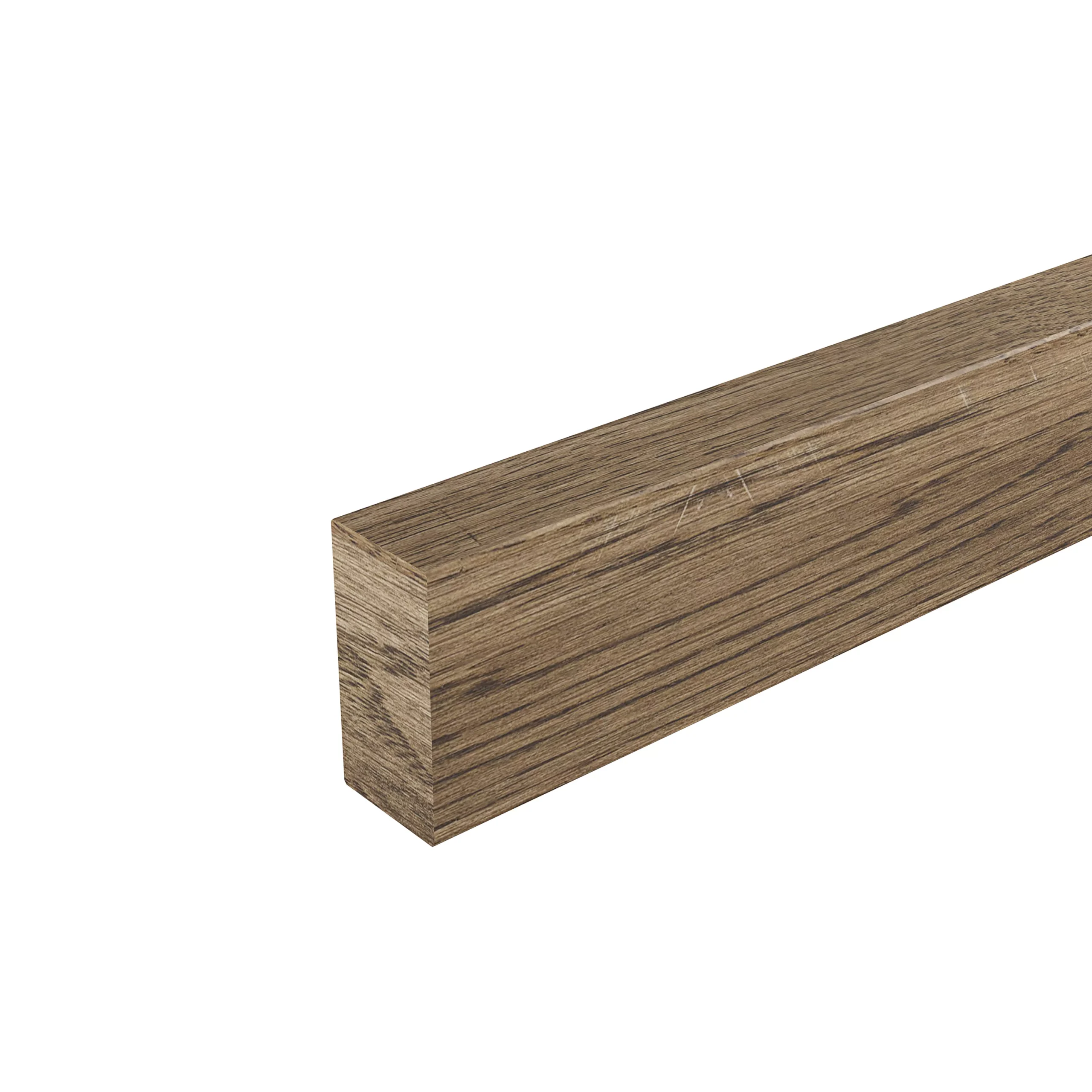 GoodHome Hinita Stained Dark Wood Effect Solid Oak Upstand (L)3000mm - Image 2